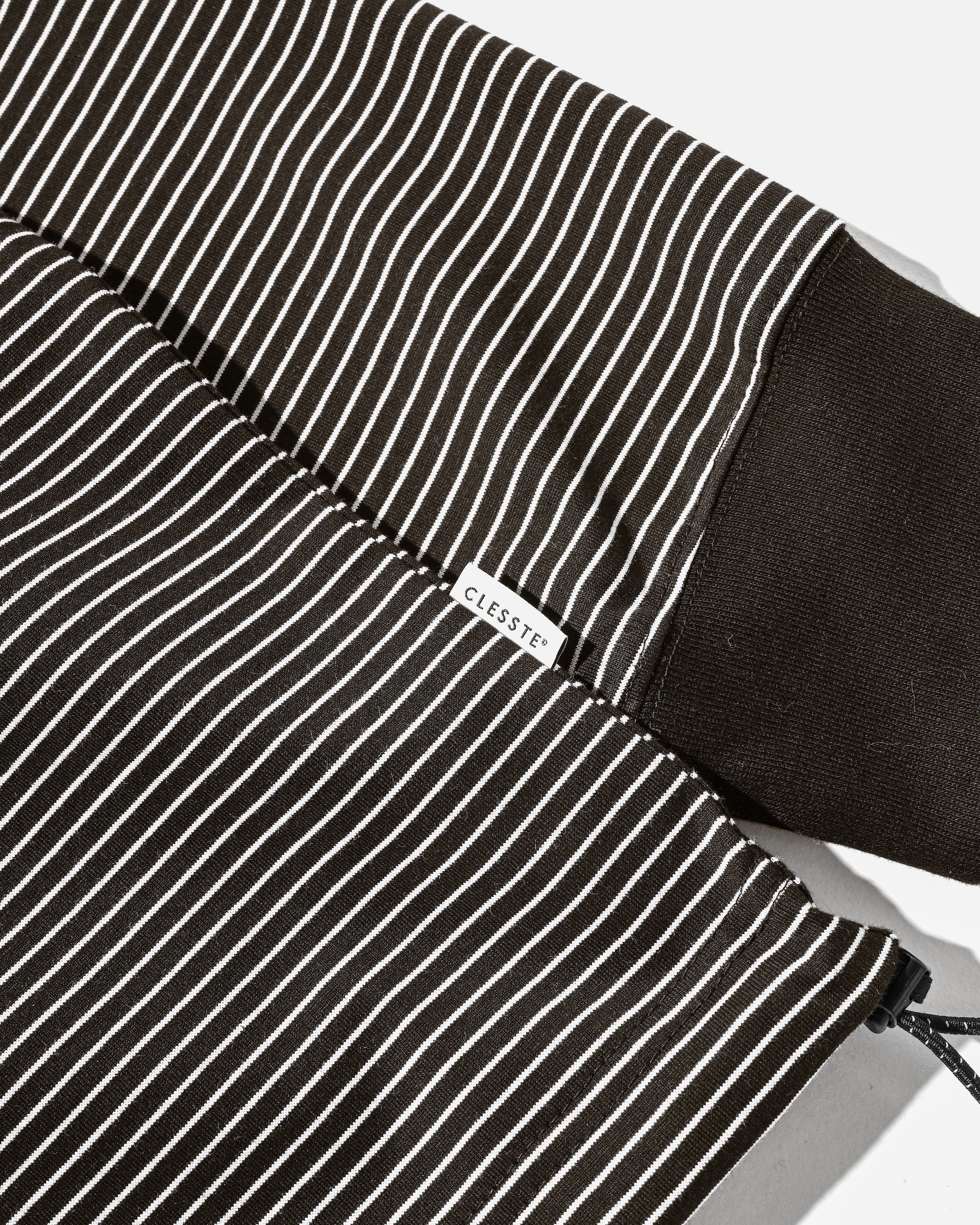 【10.15 WED 20:00- IN STOCK】"C"STRIPED L/S T-SHIRT WITH DRAWSTRINGS FOR YGM (BROWN×WHITE)