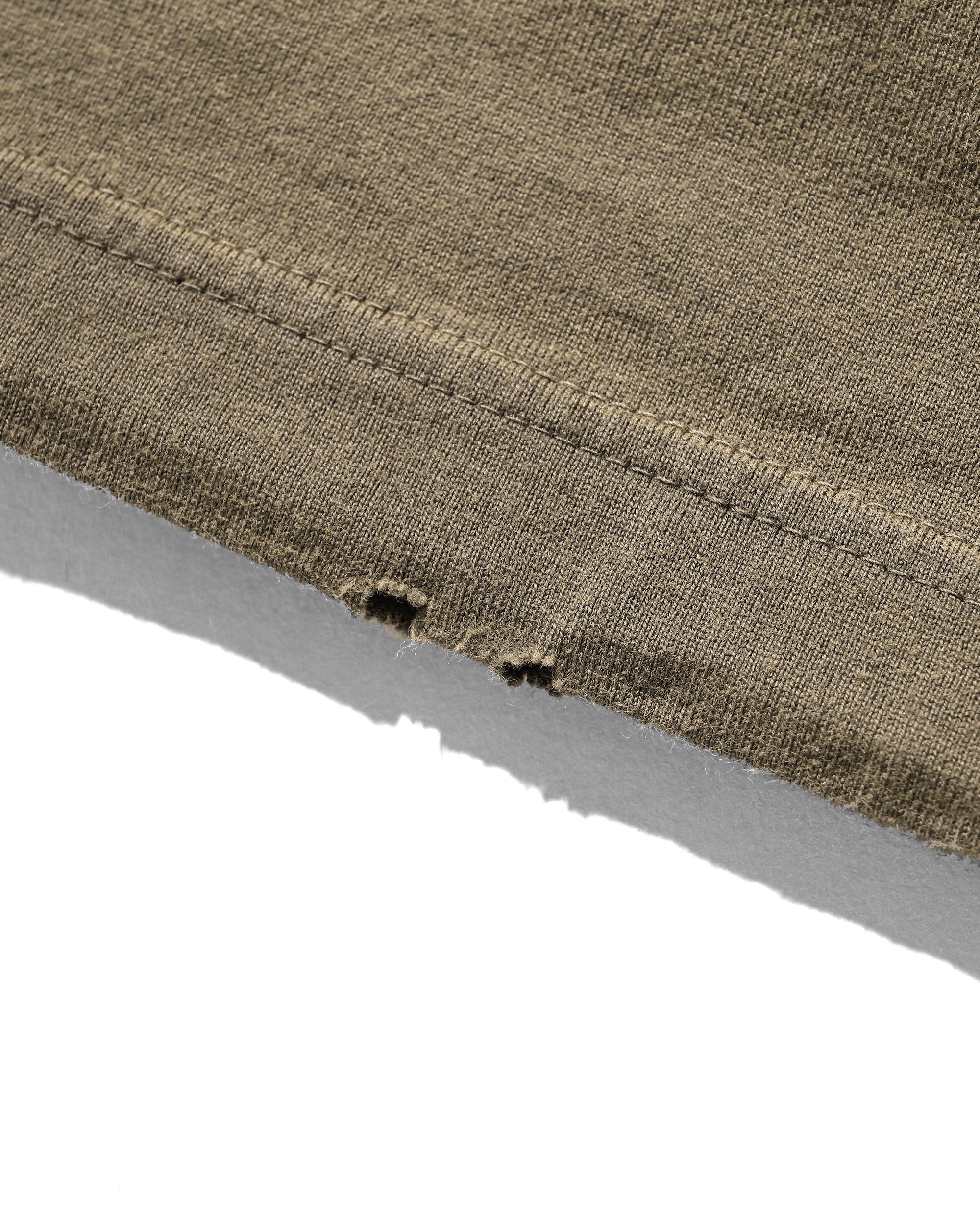 【10.1 WED 20:00- IN STOCK】GRADATION DYED L/S T-SHIRT WITH DRAWSTRINGS (BEIGE)