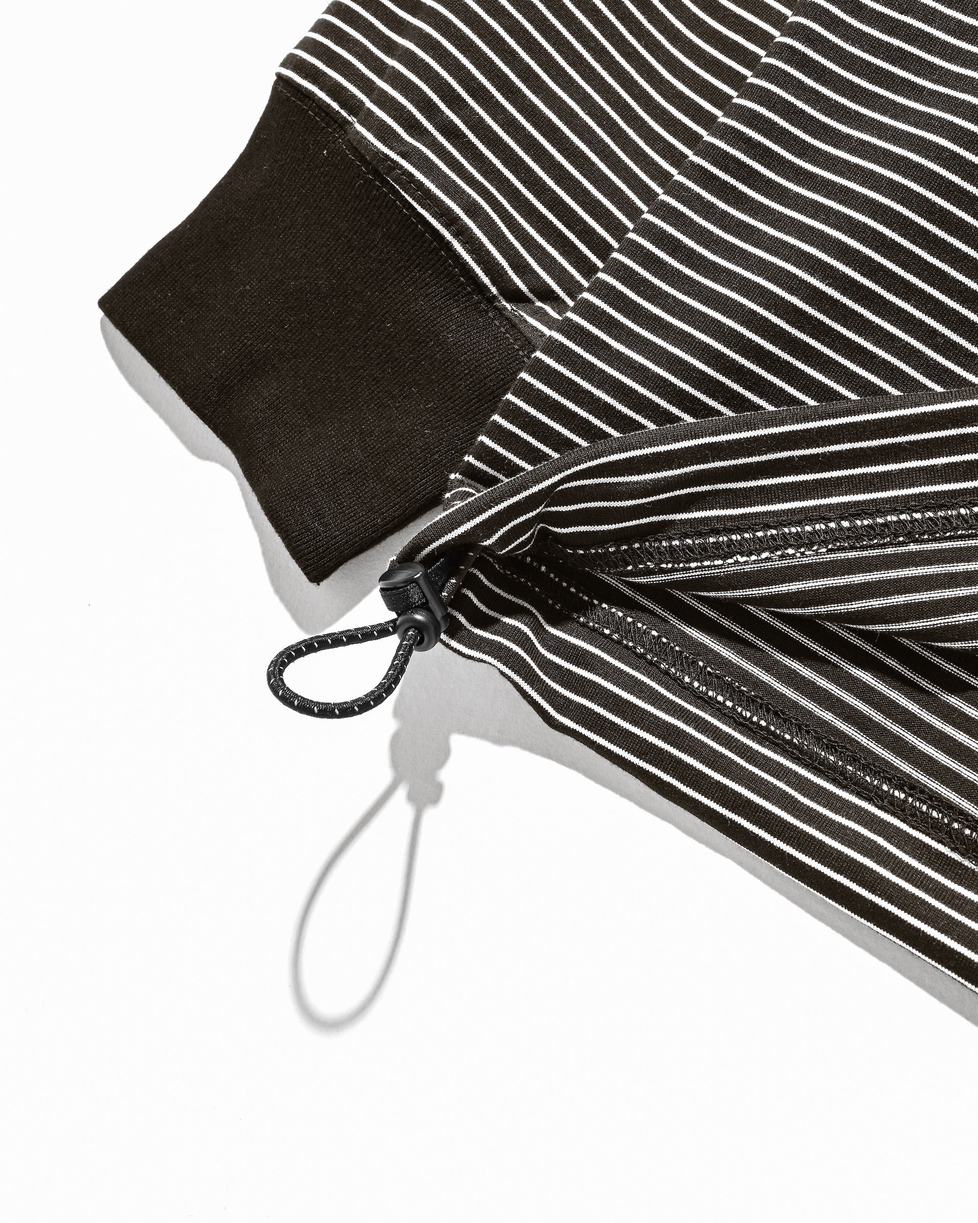 【10.15 WED 20:00- IN STOCK】"C"STRIPED L/S T-SHIRT WITH DRAWSTRINGS FOR YGM (BROWN×WHITE)