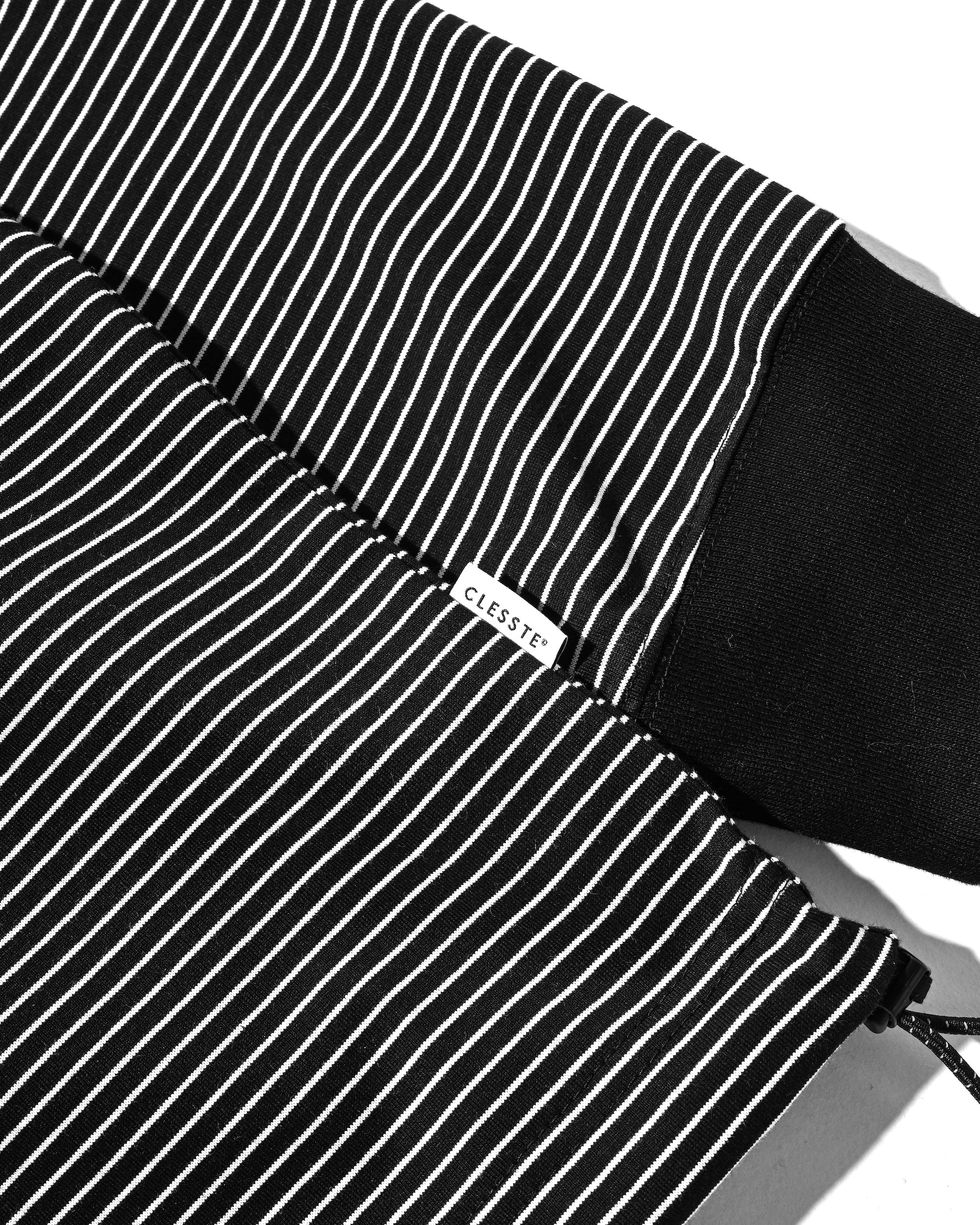 【10.15 WED 20:00- IN STOCK】"C"STRIPED L/S T-SHIRT WITH DRAWSTRINGS FOR YGM (BLACK×WHITE)