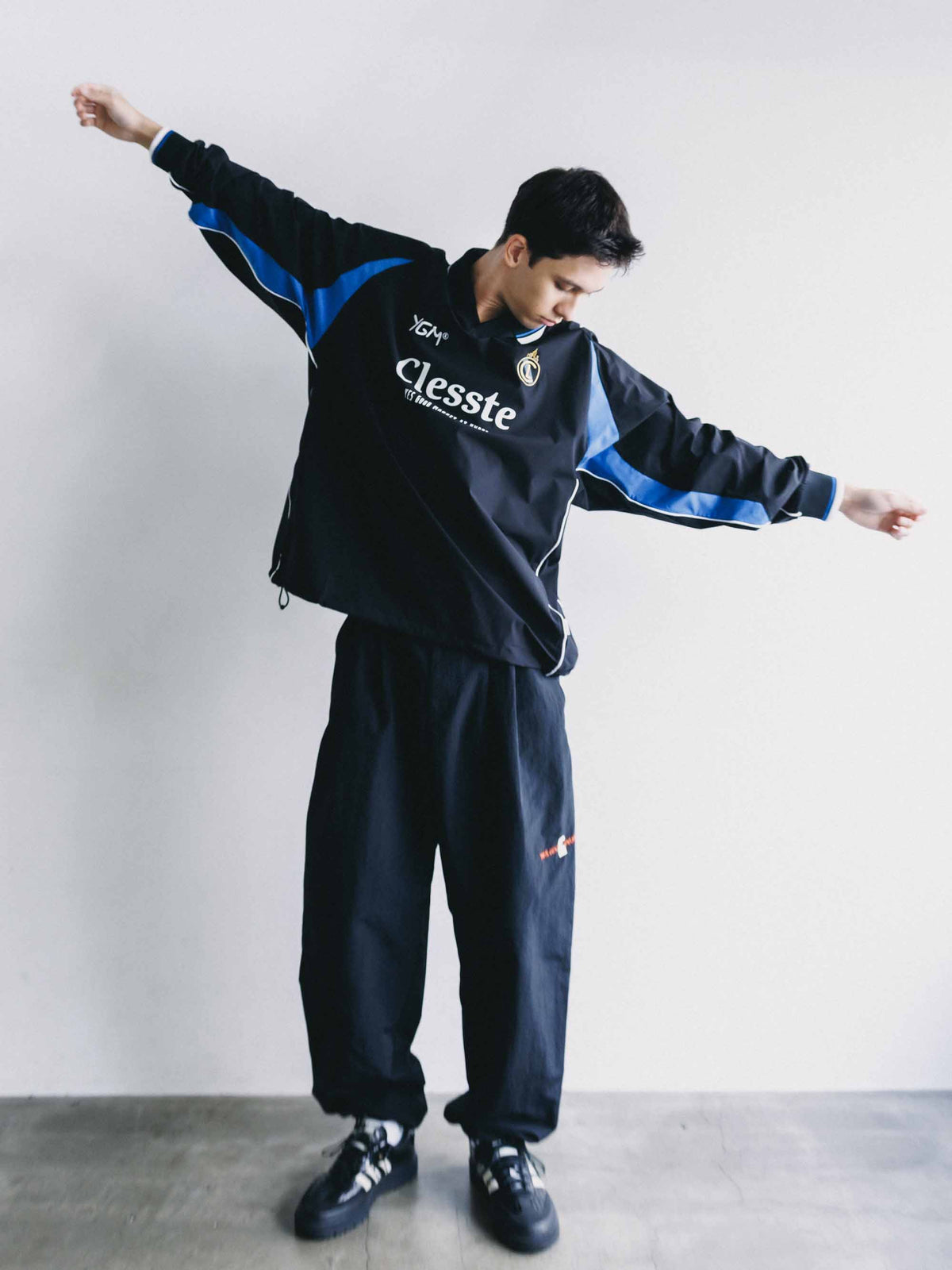 【10.4 SUN 20:00- IN STOCK】【LIMITED】 “YES GOOD MARKET" ACTIVE CITY L/S GAME SHIRT (BLACK)