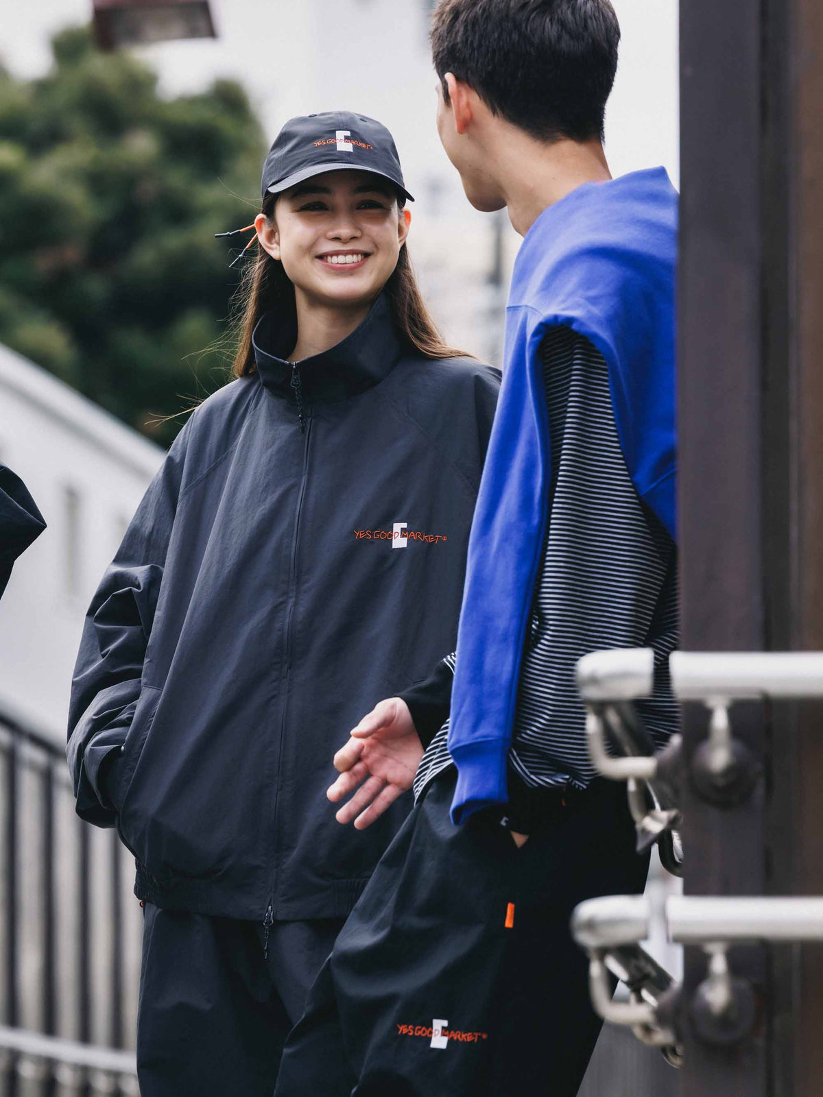 【10.4 SUN 20:00- IN STOCK】【LIMITED】 “C×YES GOOD MARKET" ACTIVE CITY UNIFORM WIDE TAPERED PANTS (BLACK)