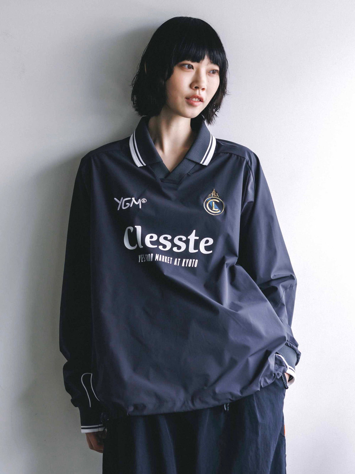 【10.4 SUN 20:00- IN STOCK】【LIMITED】 “YES GOOD MARKET" ACTIVE CITY L/S GAME SHIRT (GRAY)