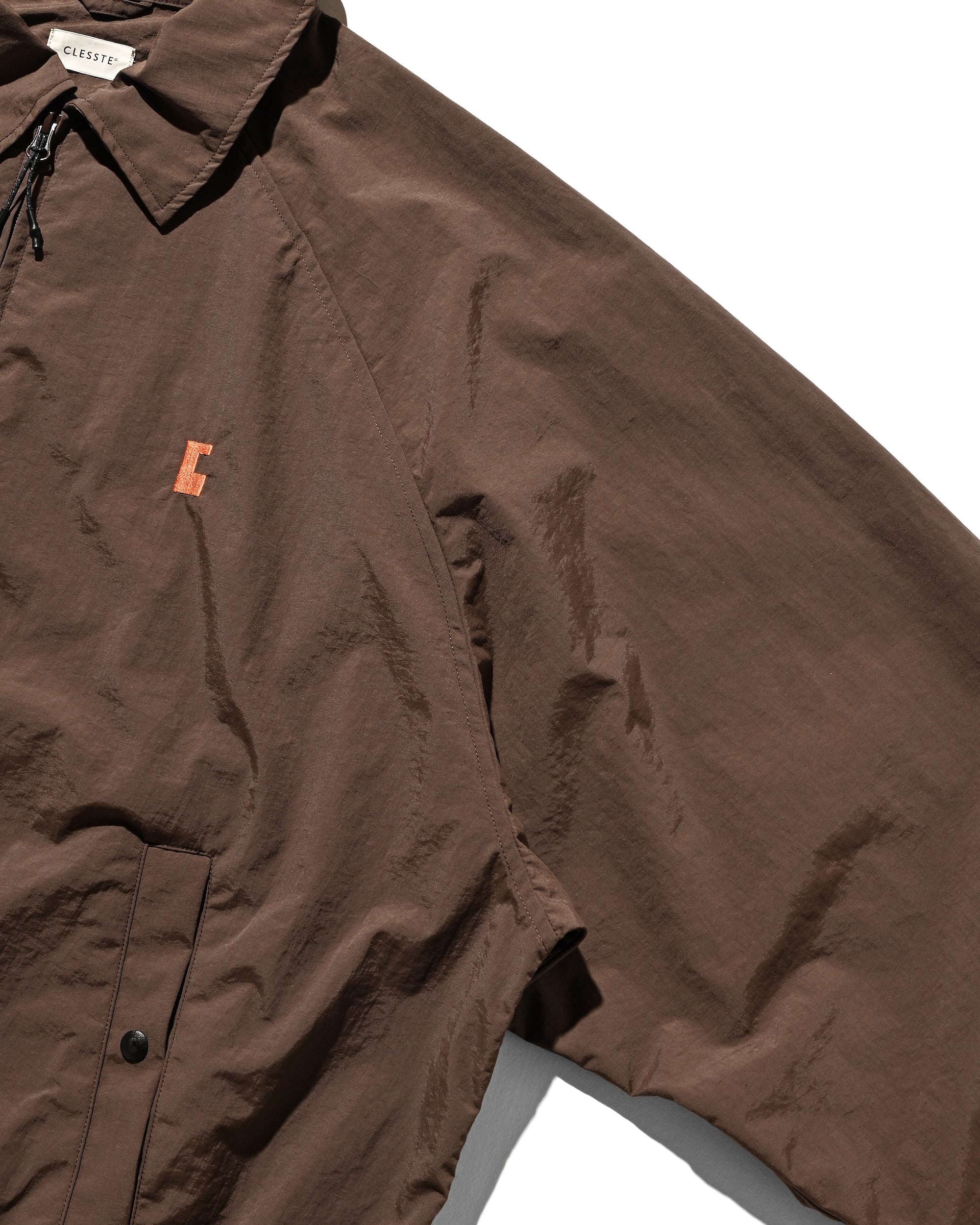 【10.15 WED 20:00- IN STOCK】WATER REPELLENT NYLON CITY UNIFORM UTILITY JACKET FOR YGM (BROWN×ORANGE)