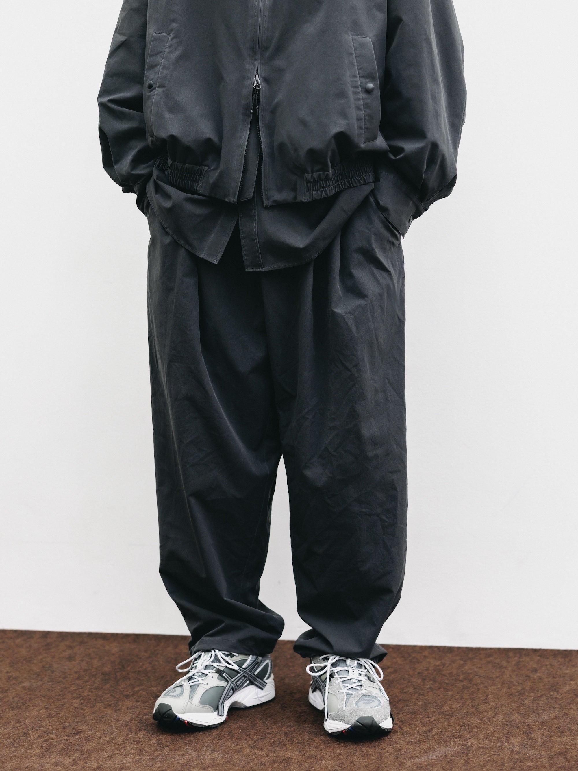 VINTAGE EFFECT COOLDOTS® CITY UNIFORM WIDE TAPERED PANTS (BLACK)