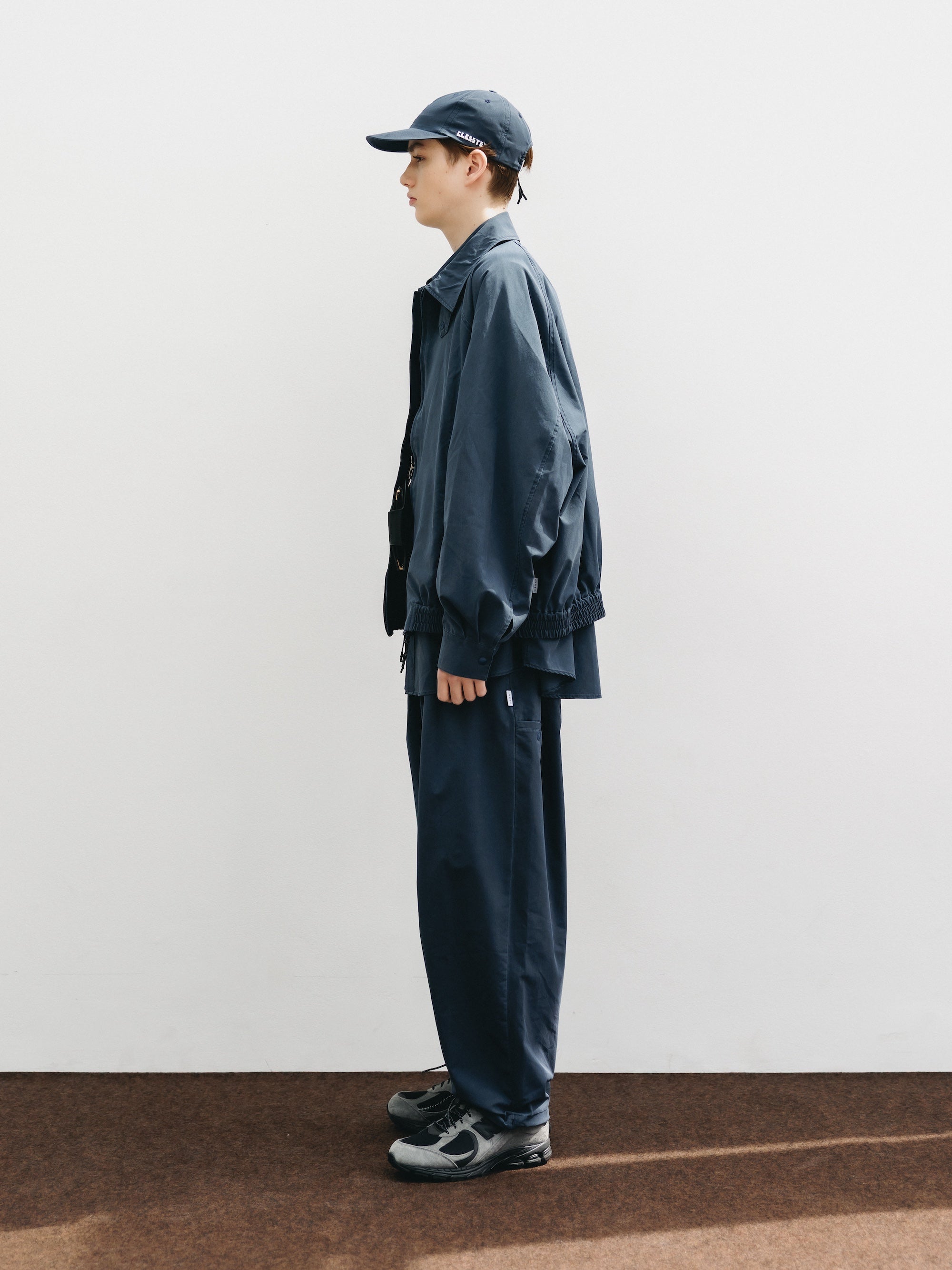 VINTAGE EFFECT COOLDOTS® CITY UNIFORM WIDE TAPERED PANTS (NAVY)