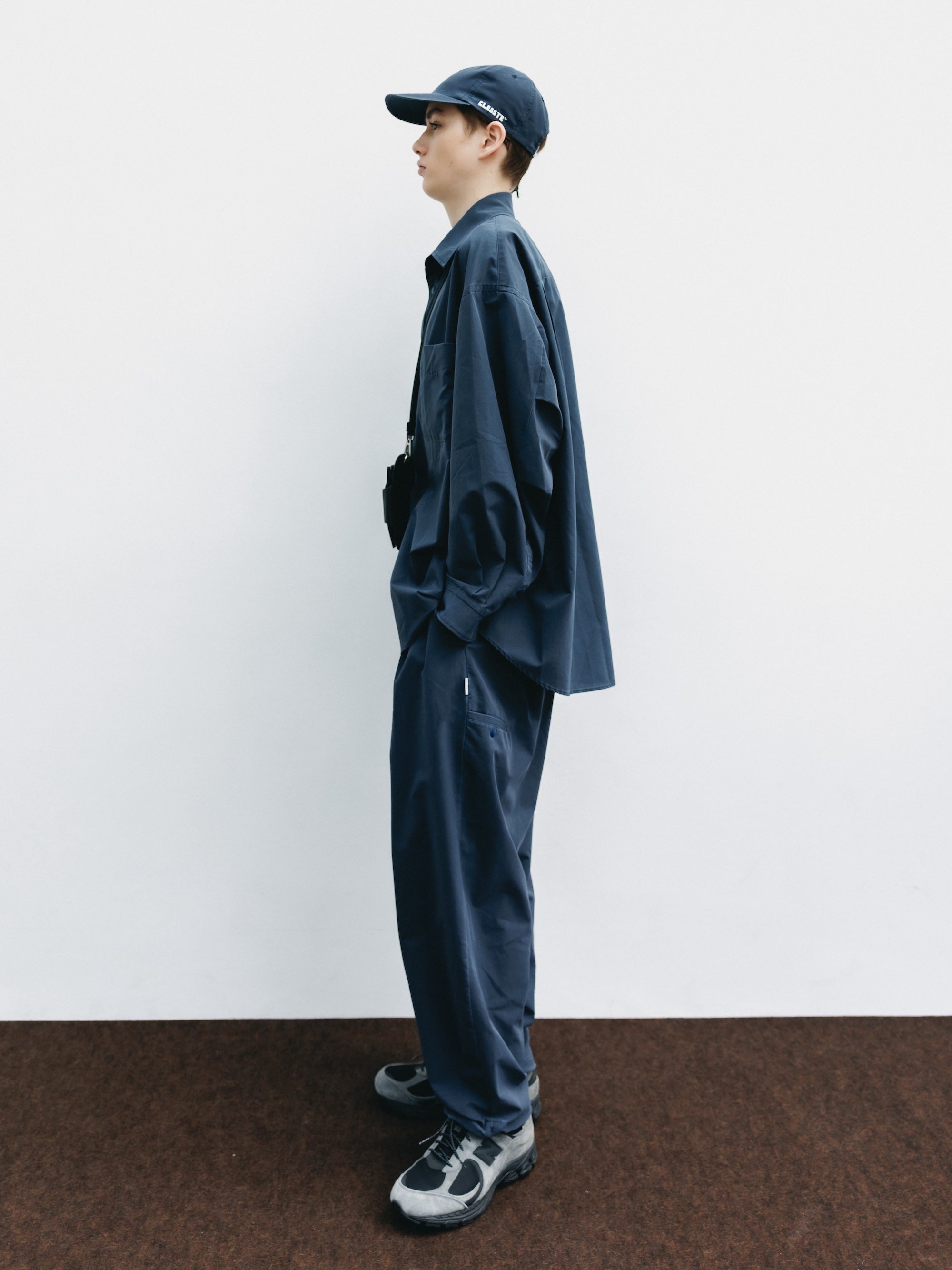 VINTAGE EFFECT COOLDOTS® CITY UNIFORM L/S SHIRT (NAVY)