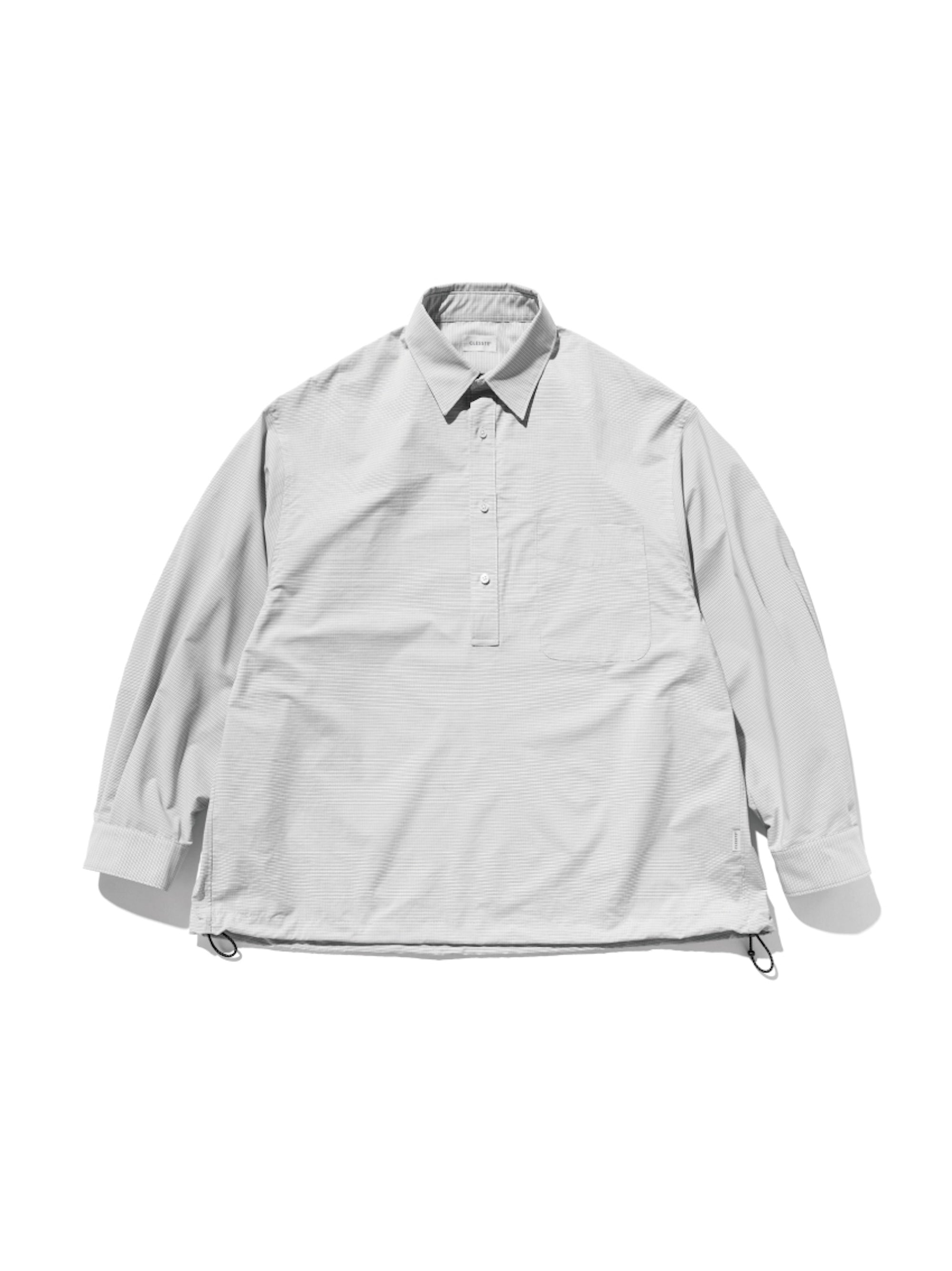 【5.6 TUE 20:00- IN STOCK】MINI PLAID L/S PULLOVER SHIRT (WHITE)