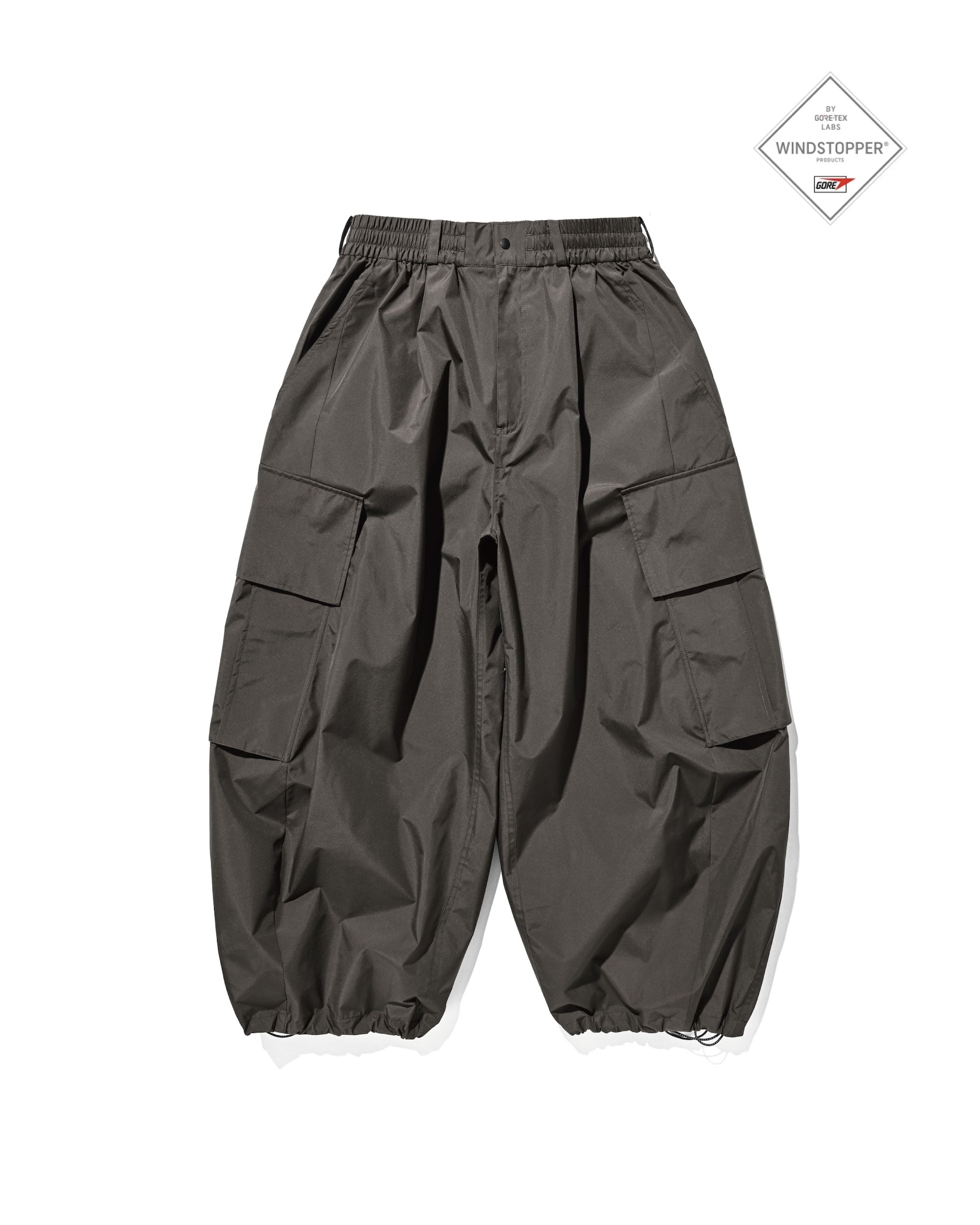 【7.1 WED 20:00- IN STOCK】+phenix WINDSTOPPER® by GORE-TEX LABS CITY MEGA POCKET BALLOON CARGO PANTS (ASPHALT GRAY)