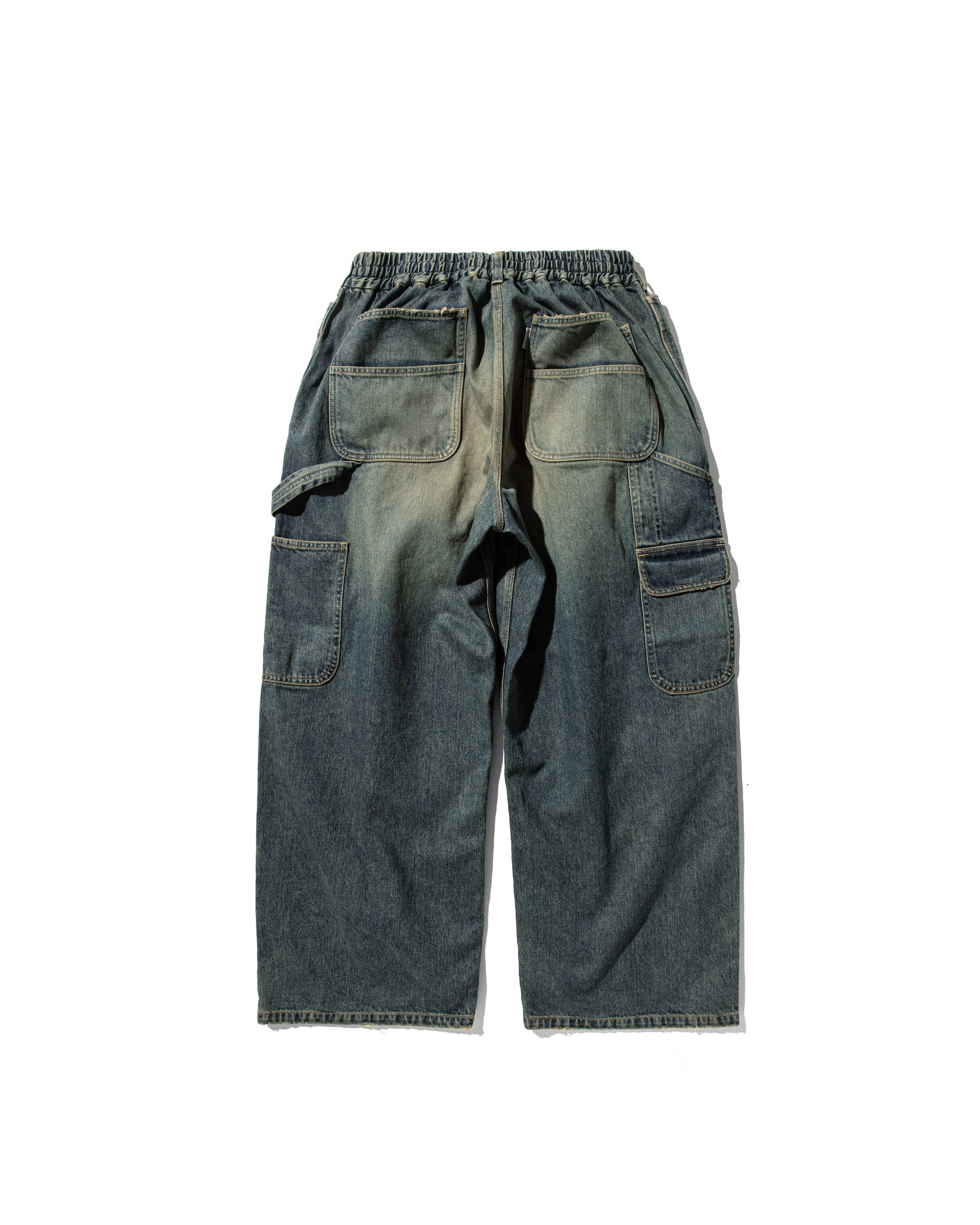 VINTAGE DYED SELVEDGE DENIM WORKER PANTS (VINTAGE INDIGO)