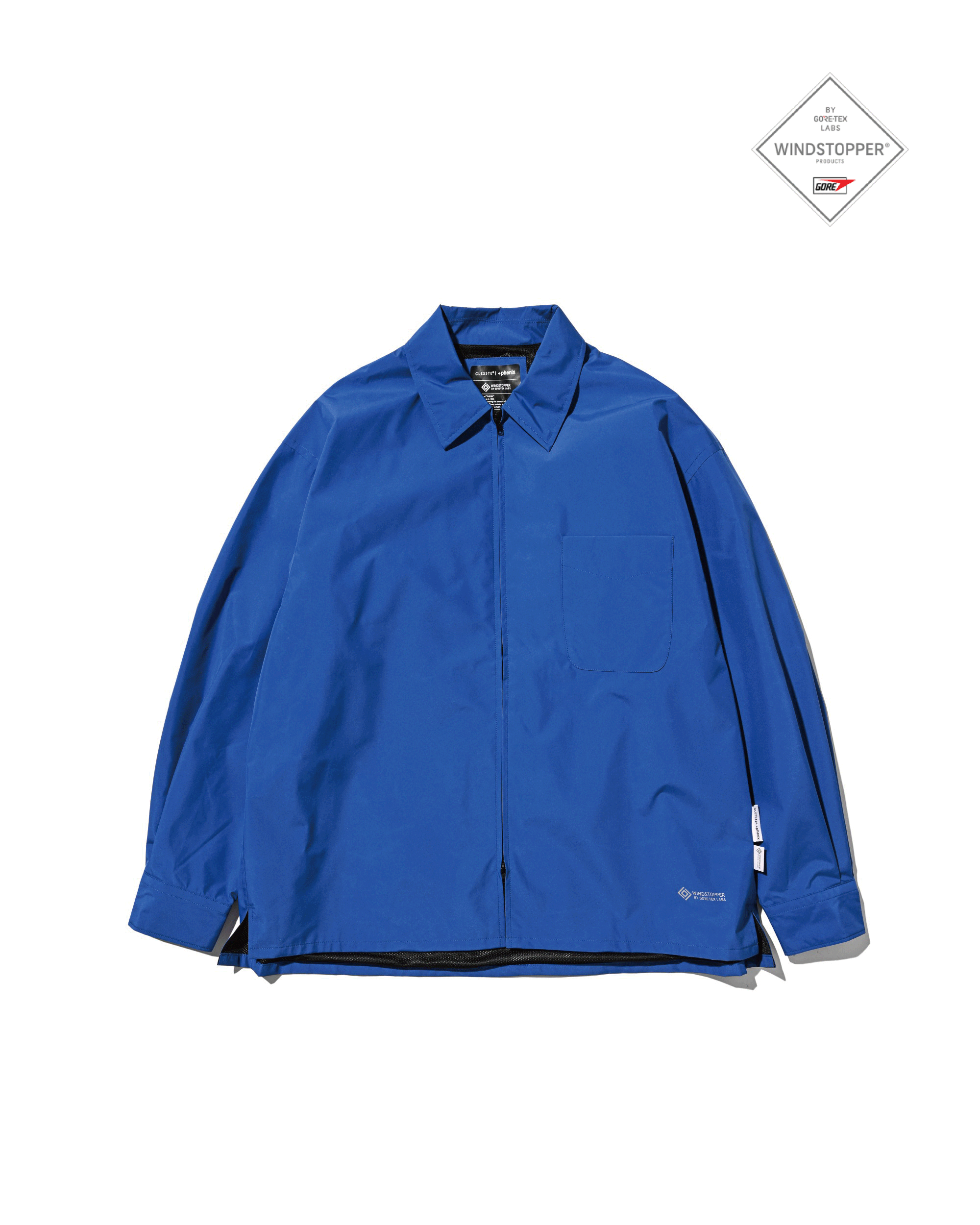 【8.8 SAT 20:00- IN STOCK】+phenix WINDSTOPPER® by GORE-TEX LABS CITY UNIFORM ZIPUP L/S SHIRT (BLUE)