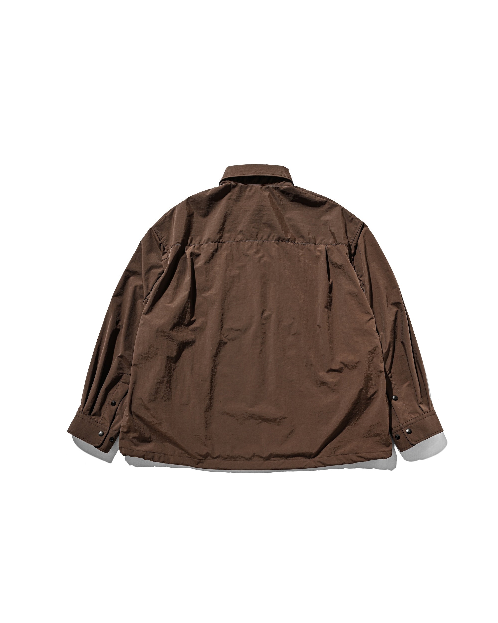 【10.15 WED 20:00- IN STOCK】WATER REPELLENT NYLON CITY UNIFORM L/S PULLOVER SHIRT FOR YGM (BROWN×ORANGE)