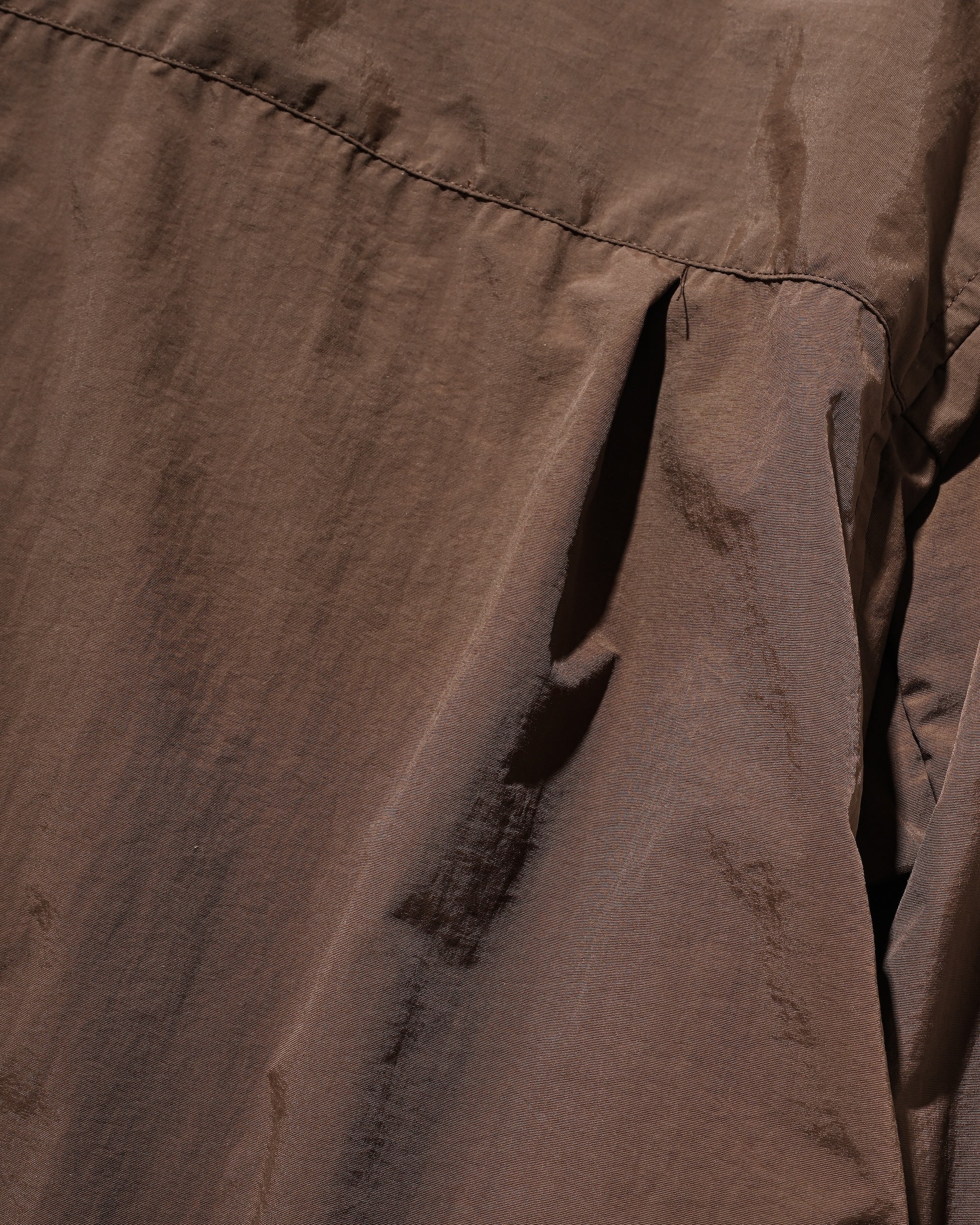 【10.15 WED 20:00- IN STOCK】WATER REPELLENT NYLON CITY UNIFORM L/S PULLOVER SHIRT FOR YGM (BROWN×ORANGE)