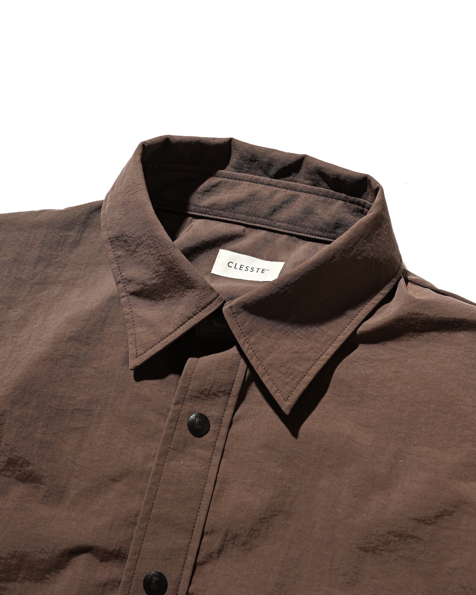 【10.15 WED 20:00- IN STOCK】WATER REPELLENT NYLON CITY UNIFORM L/S PULLOVER SHIRT FOR YGM (BROWN×ORANGE)