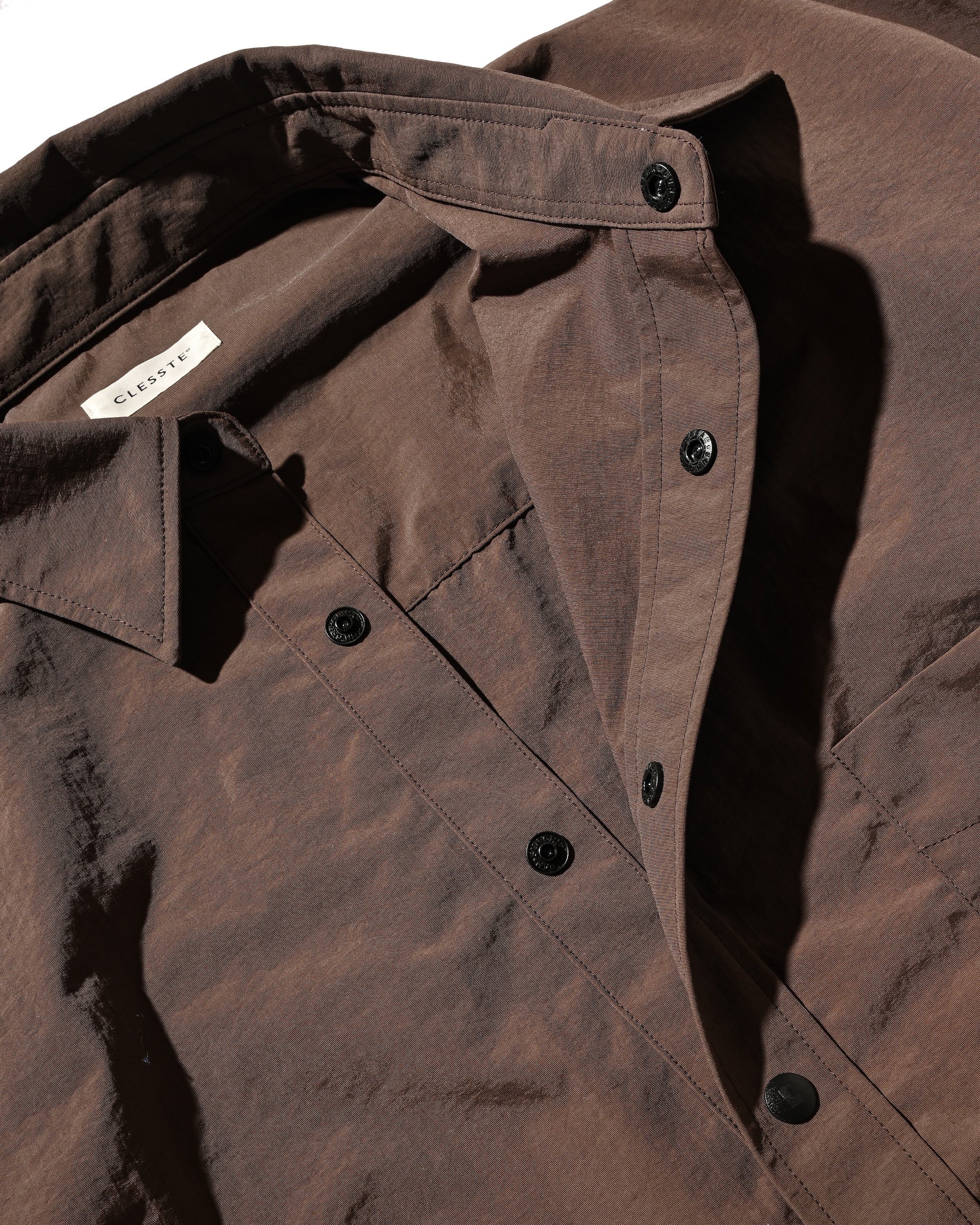 【10.15 WED 20:00- IN STOCK】WATER REPELLENT NYLON CITY UNIFORM L/S PULLOVER SHIRT FOR YGM (BROWN×ORANGE)