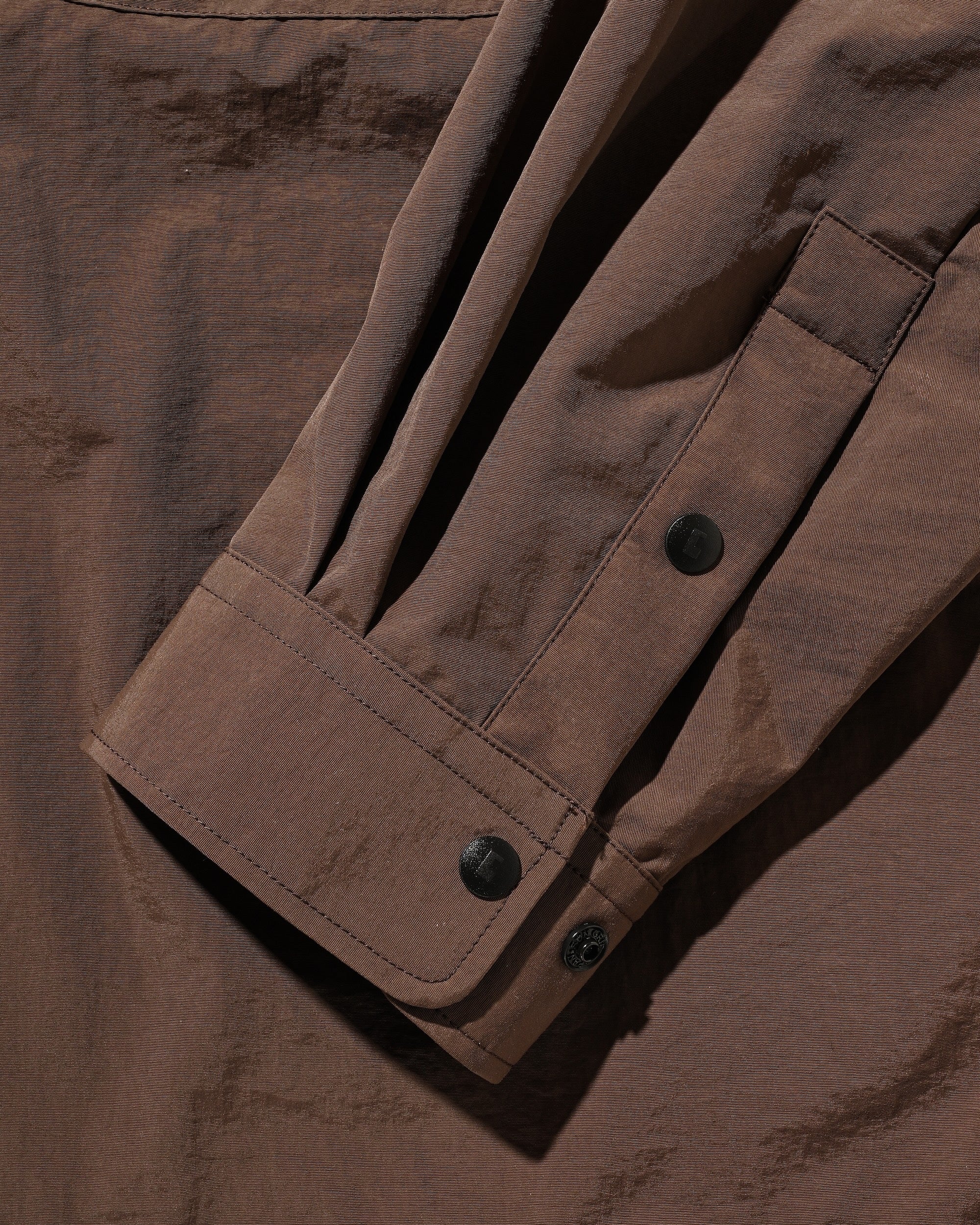 【10.15 WED 20:00- IN STOCK】WATER REPELLENT NYLON CITY UNIFORM L/S PULLOVER SHIRT FOR YGM (BROWN×ORANGE)