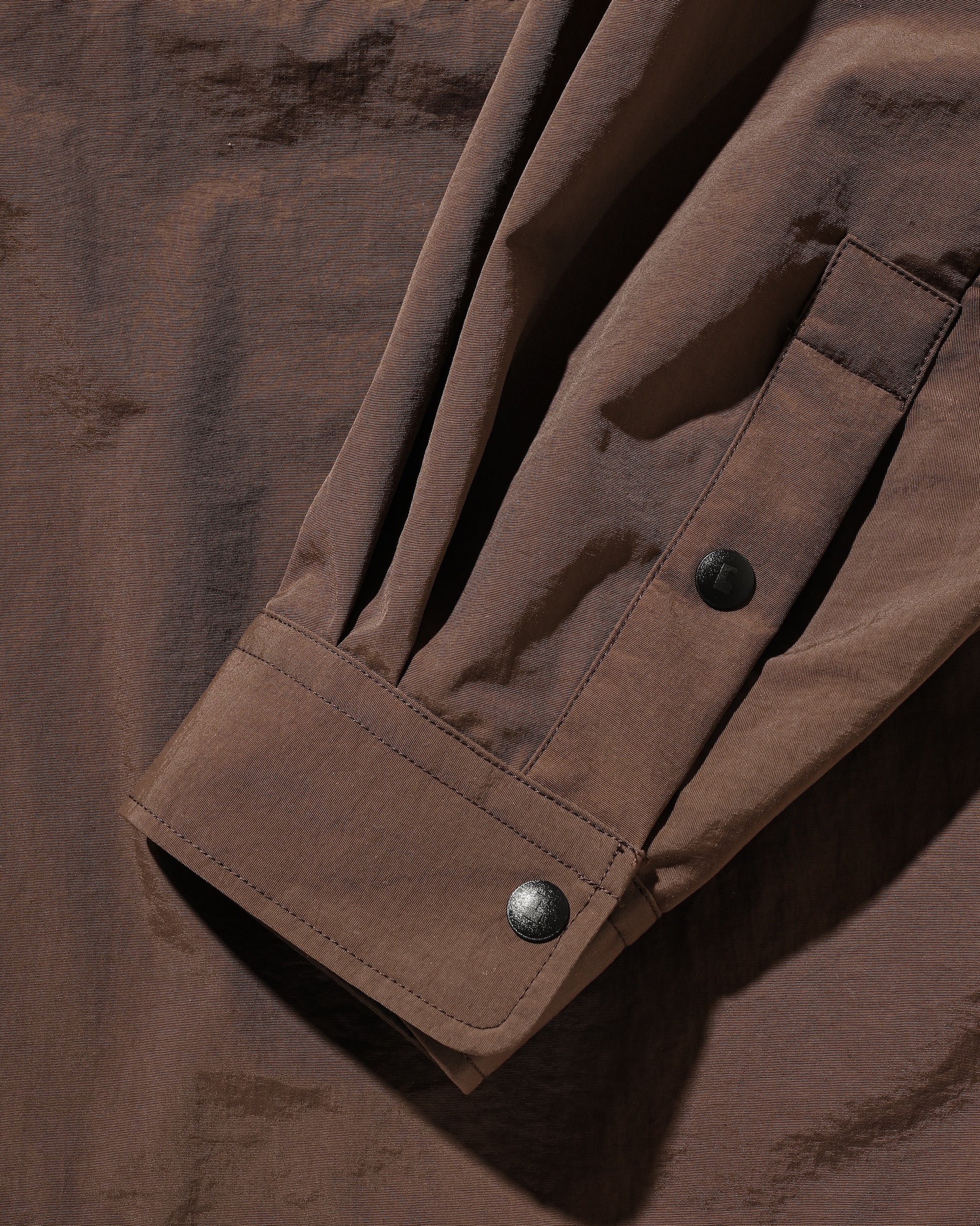【10.15 WED 20:00- IN STOCK】WATER REPELLENT NYLON CITY UNIFORM L/S PULLOVER SHIRT FOR YGM (BROWN×ORANGE)