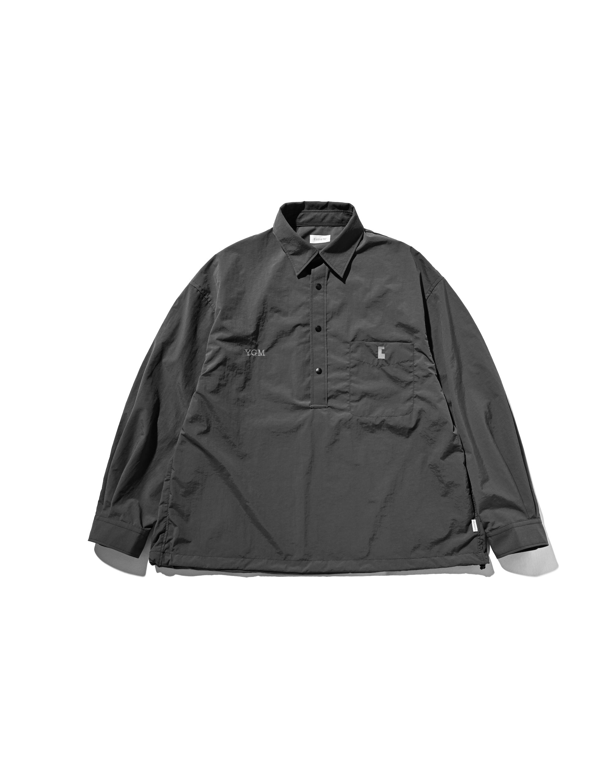 【10.15 WED 20:00- IN STOCK】WATER REPELLENT NYLON CITY UNIFORM L/S PULLOVER SHIRT FOR YGM (GRAY×GRAY)
