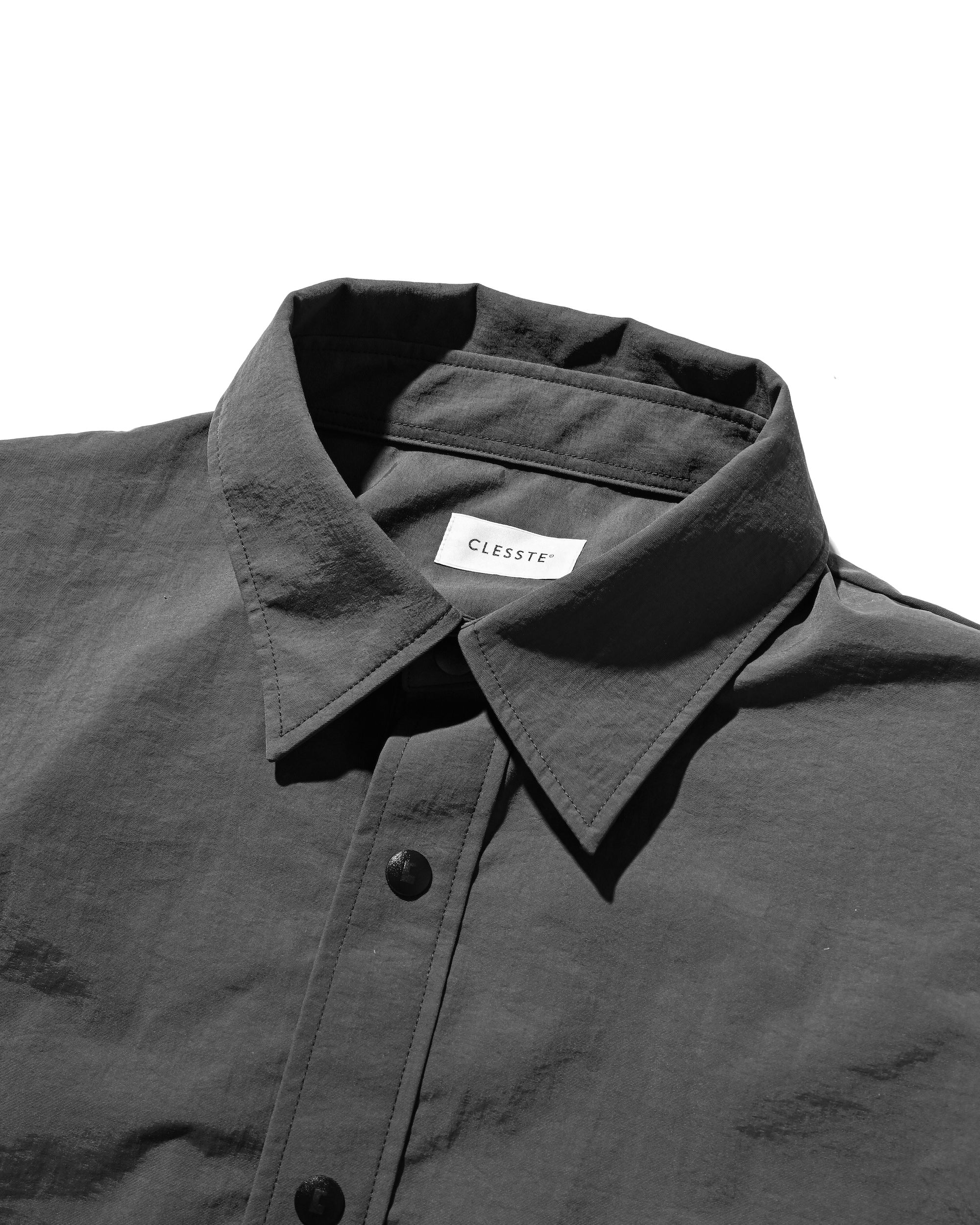 【10.15 WED 20:00- IN STOCK】WATER REPELLENT NYLON CITY UNIFORM L/S PULLOVER SHIRT FOR YGM (GRAY×GRAY)