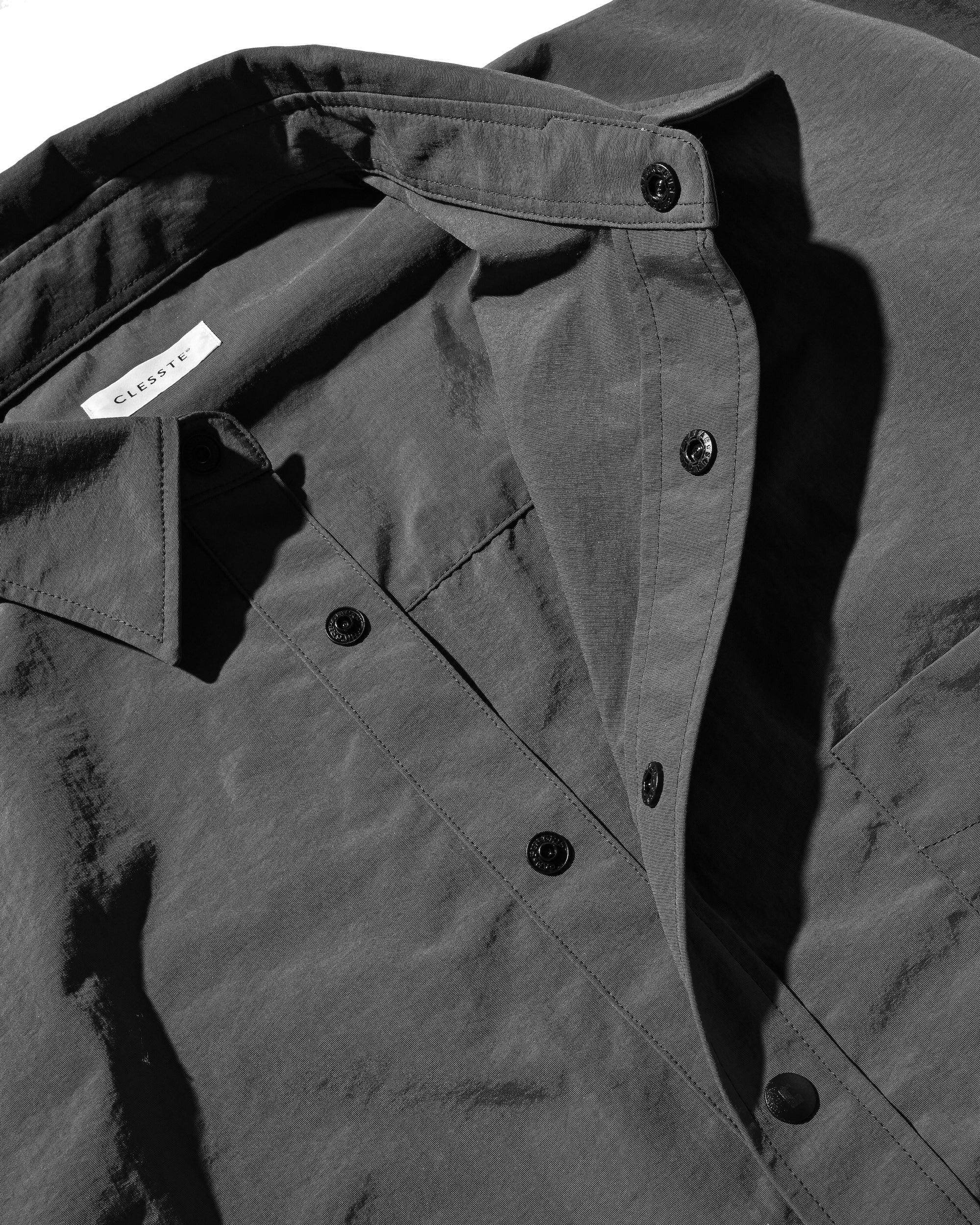 【10.15 WED 20:00- IN STOCK】WATER REPELLENT NYLON CITY UNIFORM L/S PULLOVER SHIRT FOR YGM (GRAY×GRAY)