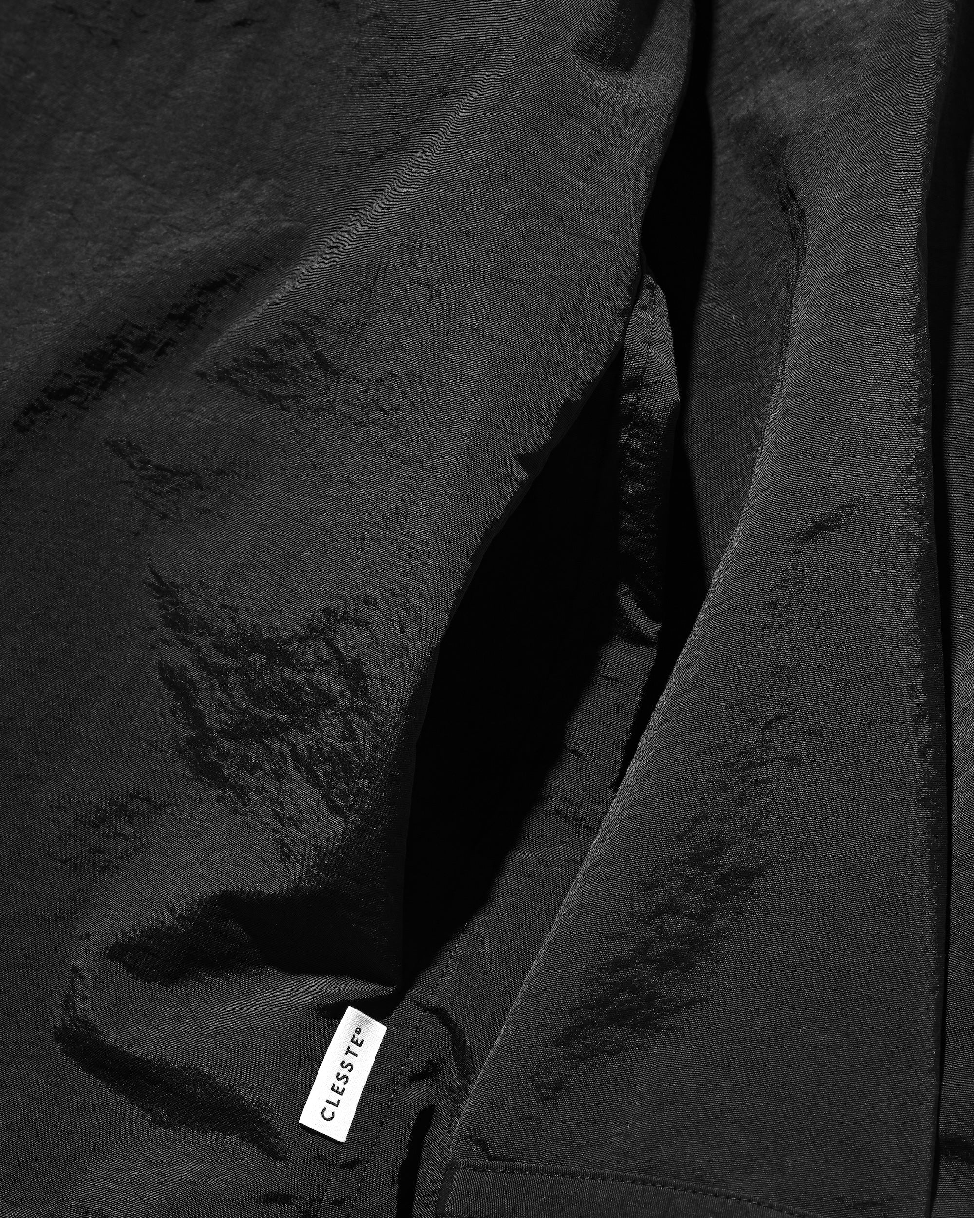 【10.15 WED 20:00- IN STOCK】WATER REPELLENT NYLON CITY UNIFORM L/S PULLOVER SHIRT FOR YGM (BLACK×BLACK)