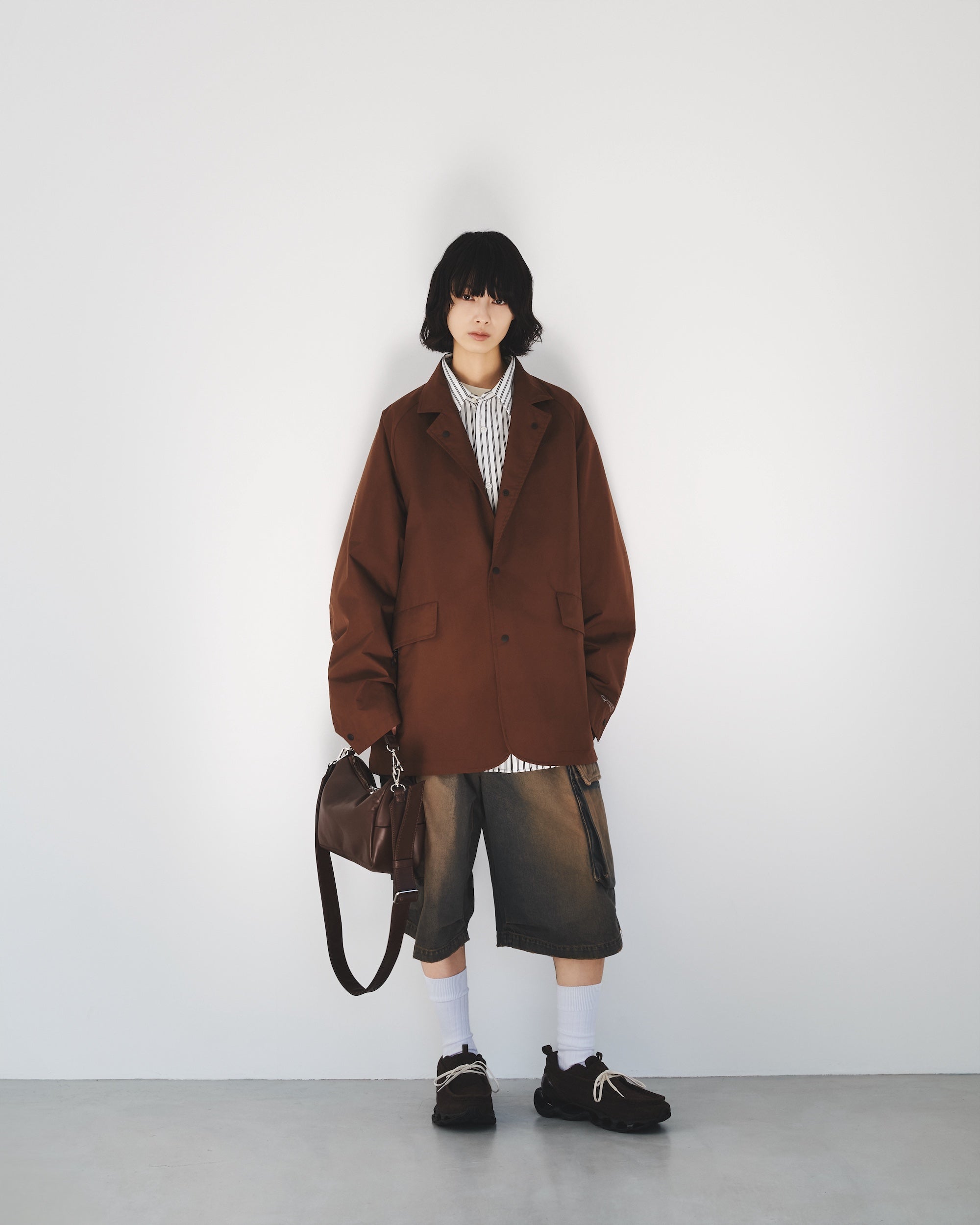 7.29 WED 20:00- IN STOCK】LEATHER DAYOFF BAG MINI (BROWN)