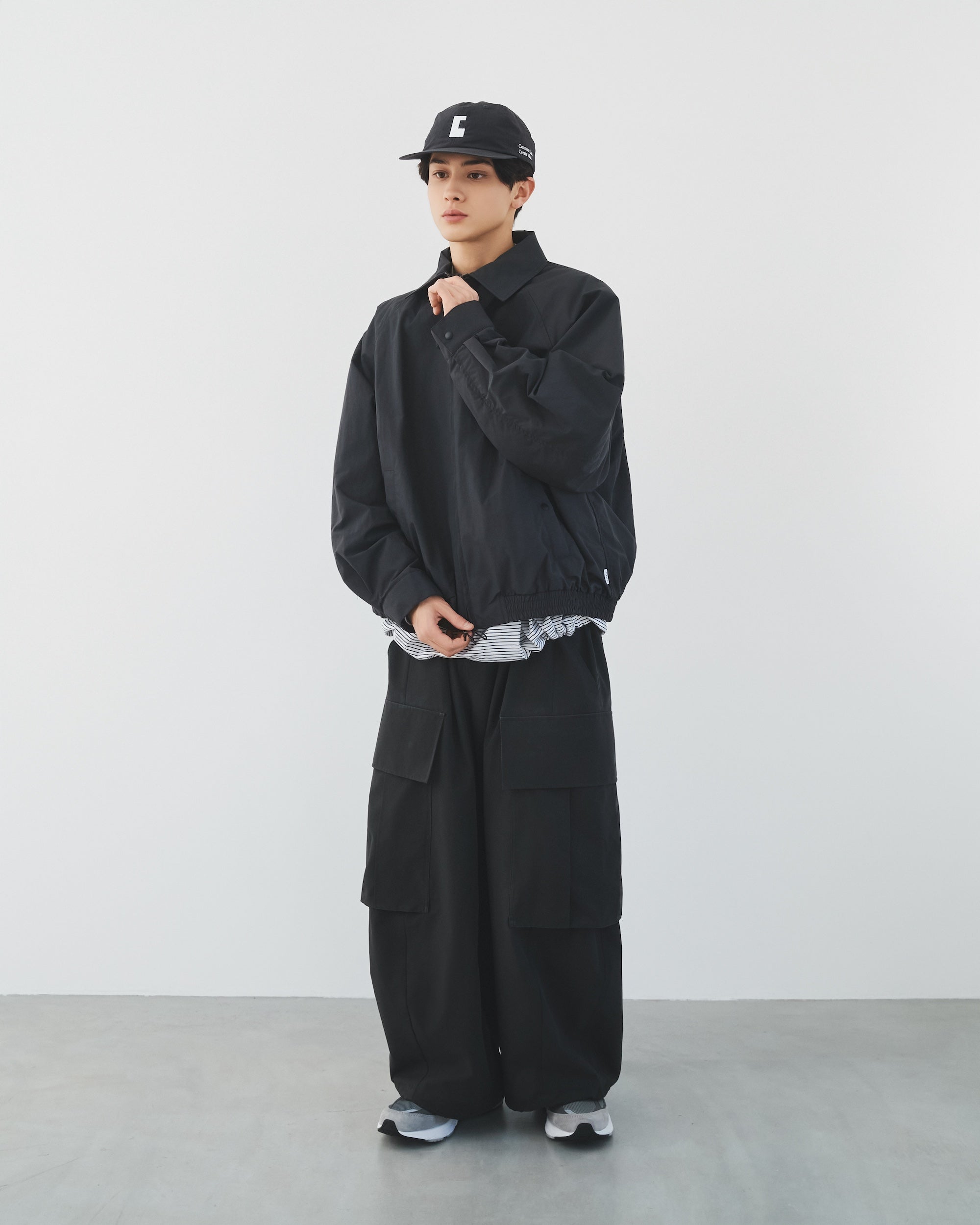 1.28 WED 20:00- IN STOCK】ACTIVE CITY UNIFORM UTILITY JACKET (GRAY)