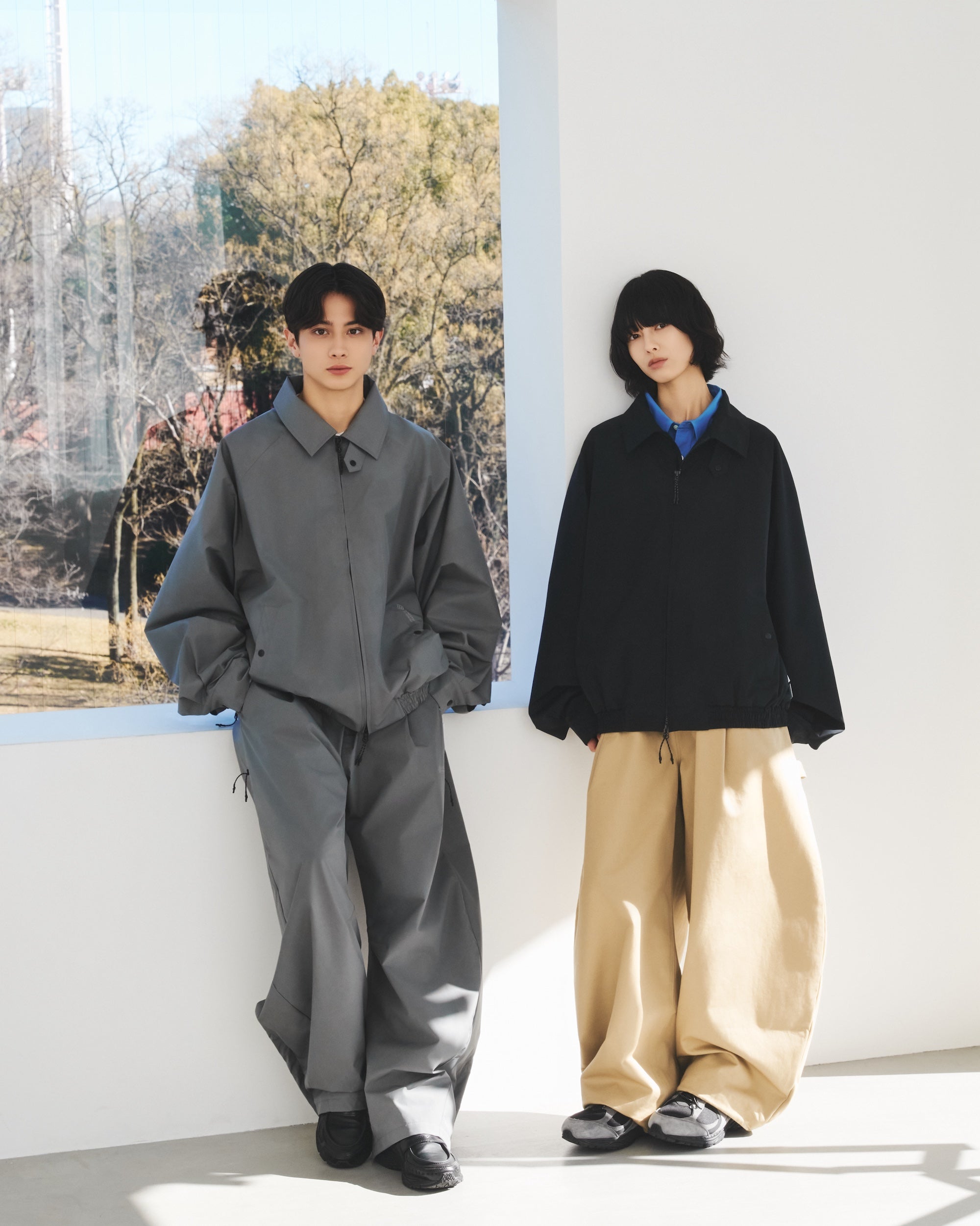 【1.31 SAT 20:00- IN STOCK】+phenix WINDSTOPPER® by GORE-TEX LABS CITY BARREL LEG PANTS (CHARCOAL GRAY)