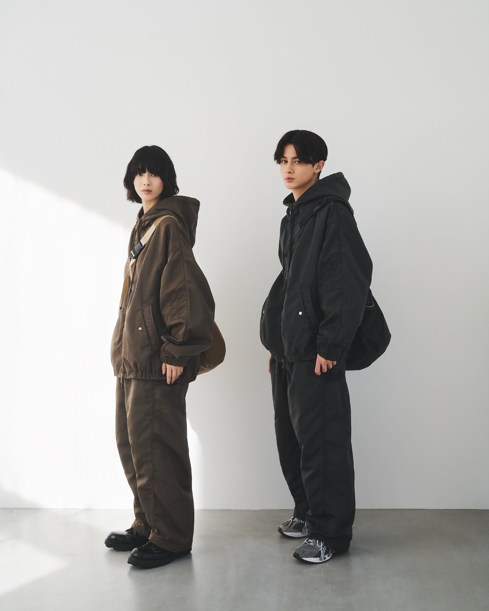 【2.7 SAT 20:00- IN STOCK】FADED FINISH NYLON CITY ACTIVE JACKET (FADE BROWN)