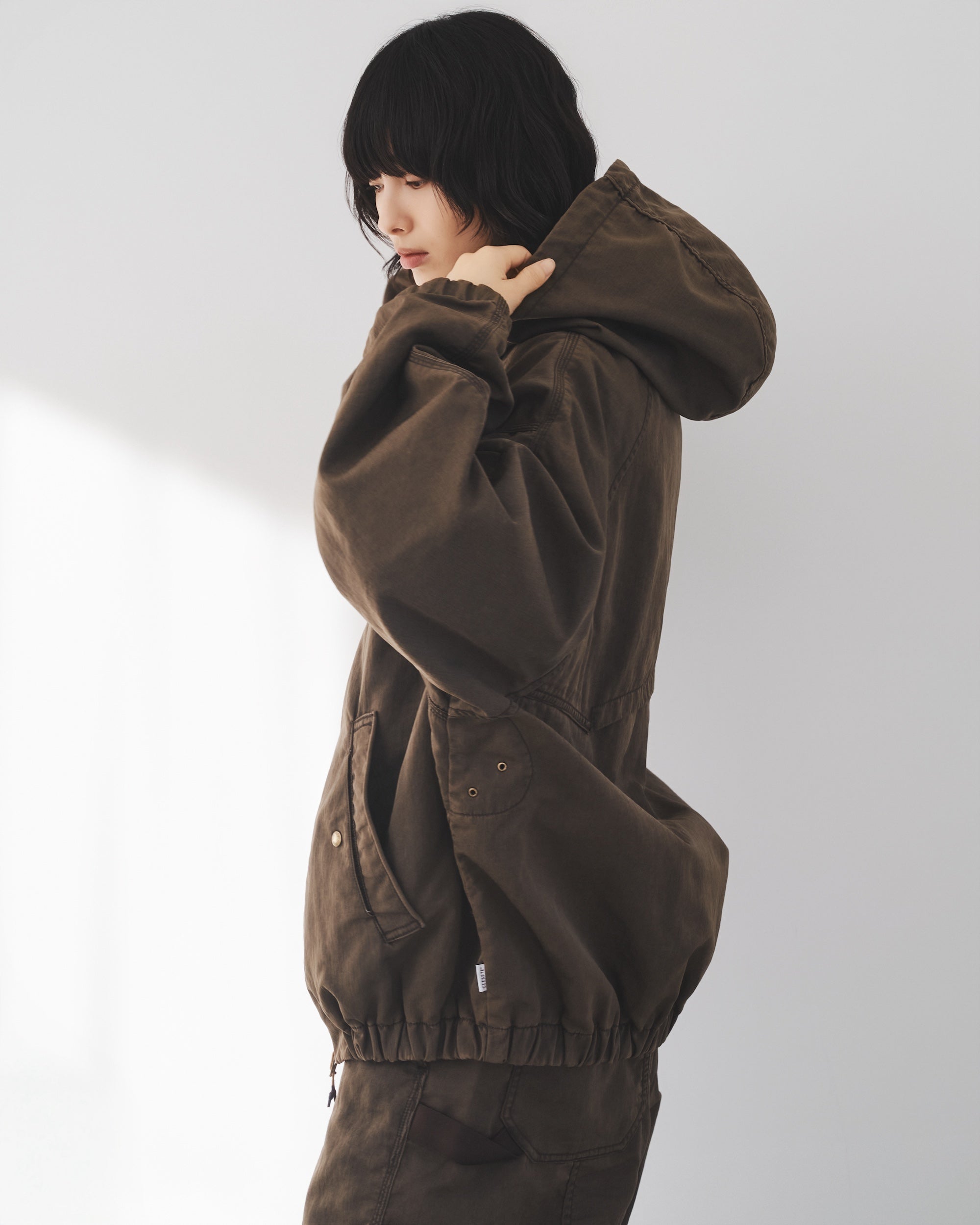 【2.7 SAT 20:00- IN STOCK】FADED FINISH NYLON CITY ACTIVE JACKET (FADE BROWN)