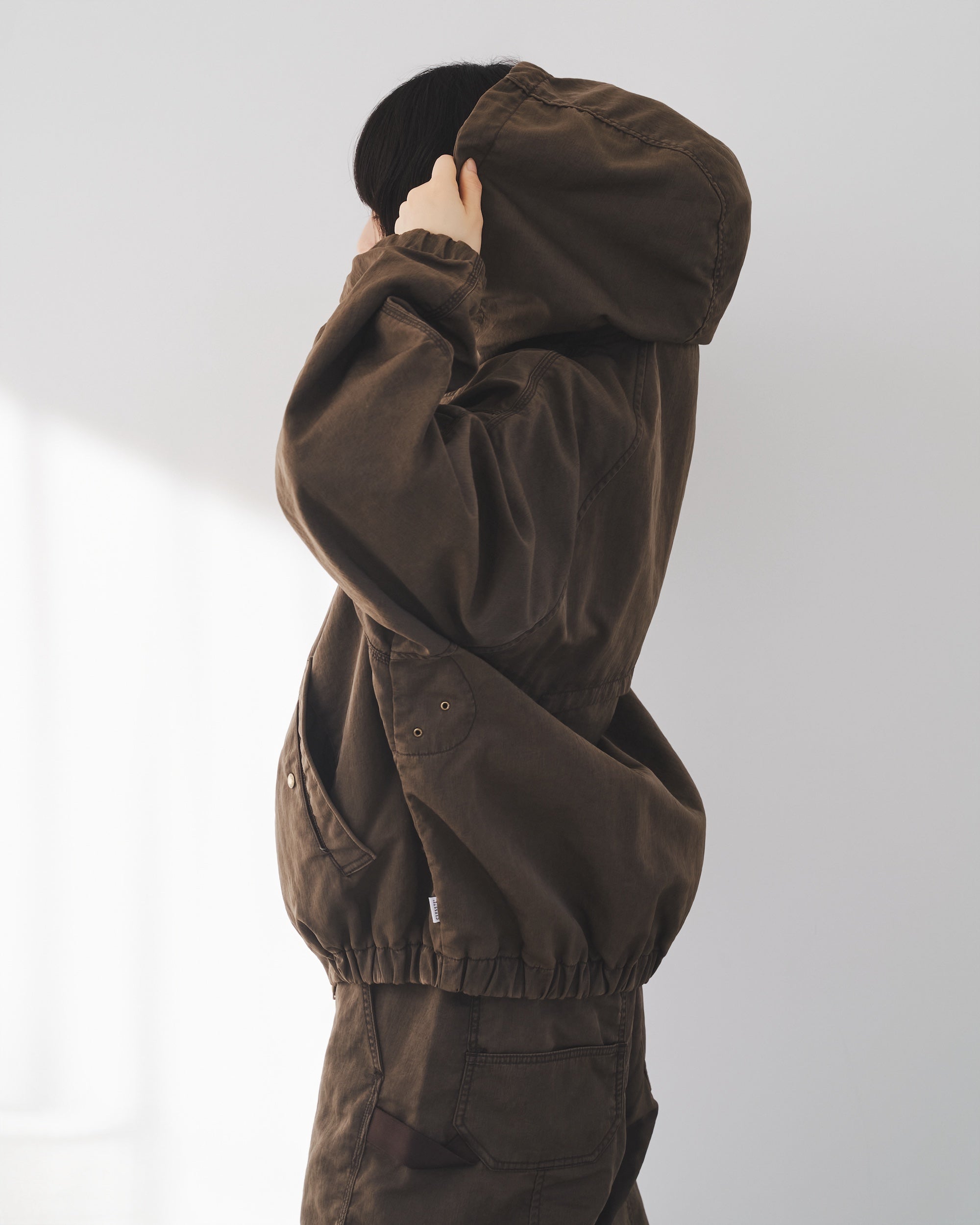 【2.7 SAT 20:00- IN STOCK】FADED FINISH NYLON CITY ACTIVE JACKET (FADE BROWN)