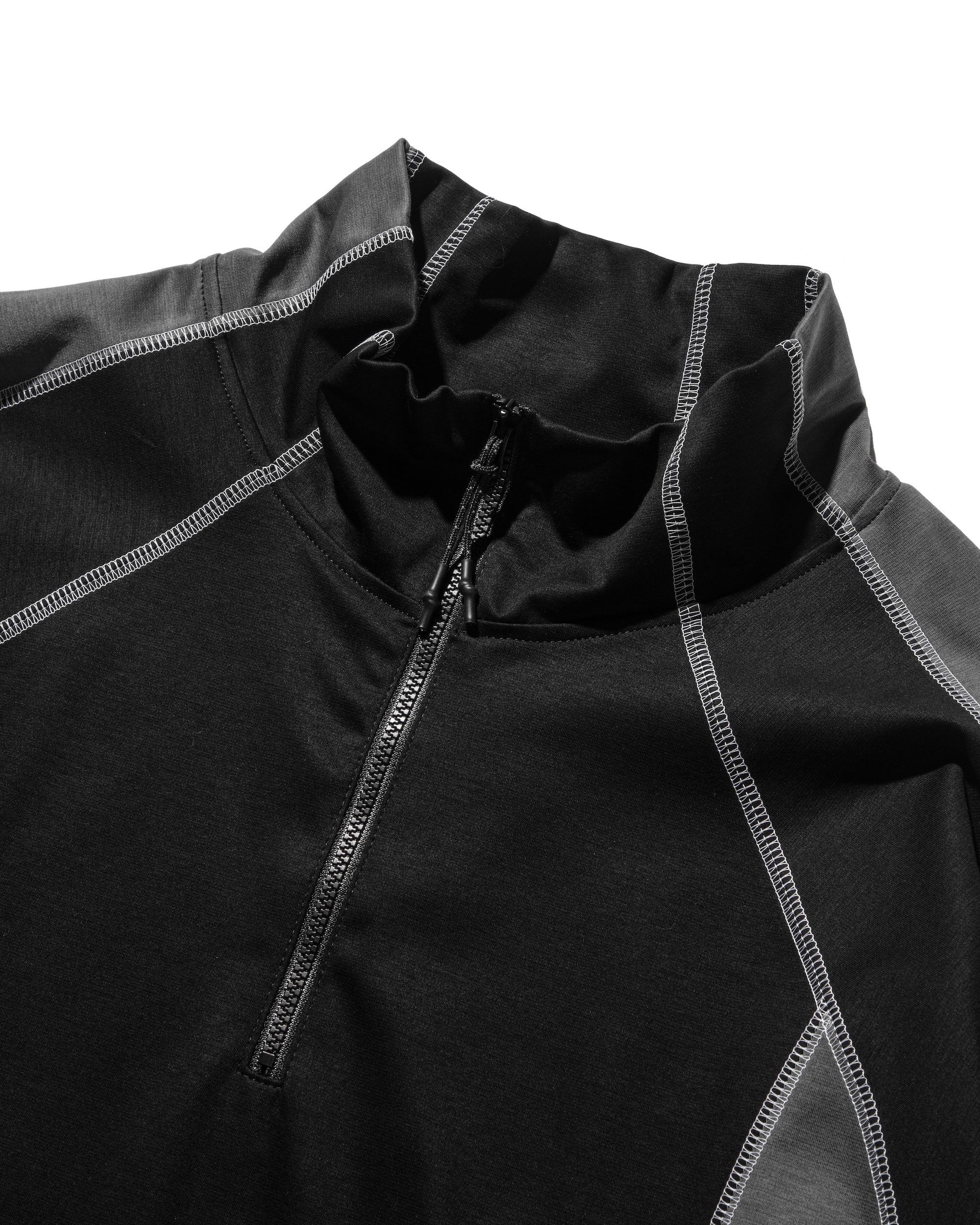 FUTURE HALF ZIP L/S T-SHIRT WITH DRAWSTRINGS