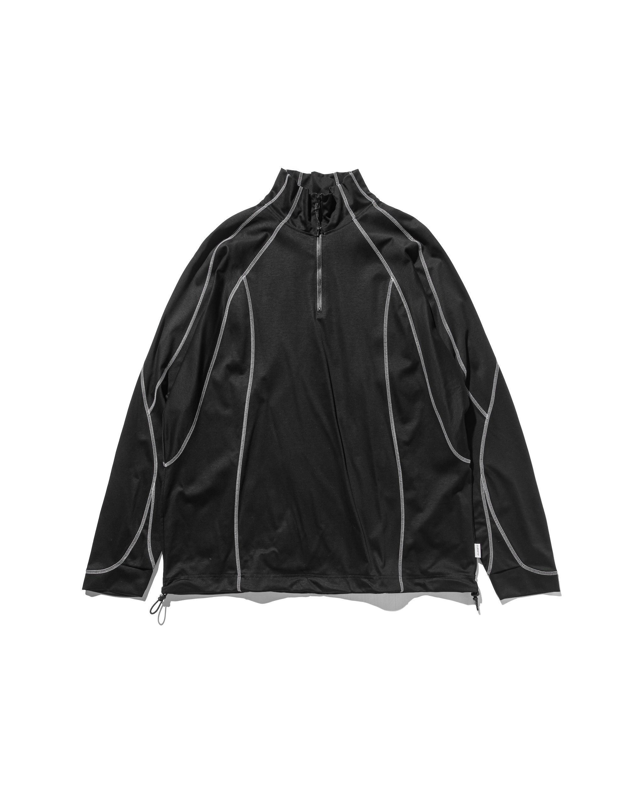 FUTURE HALF ZIP L/S T-SHIRT WITH DRAWSTRINGS