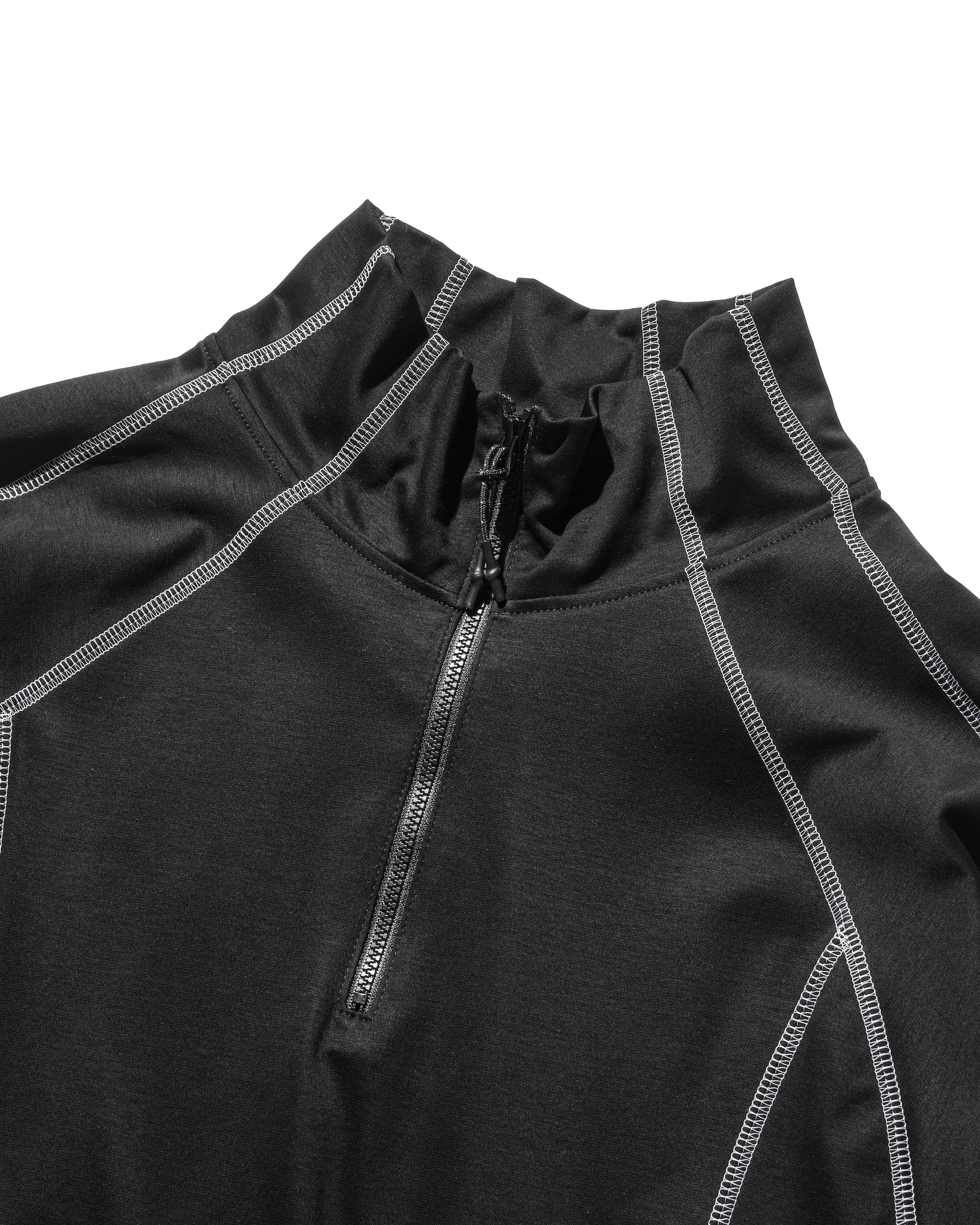 FUTURE HALF ZIP L/S T-SHIRT WITH DRAWSTRINGS