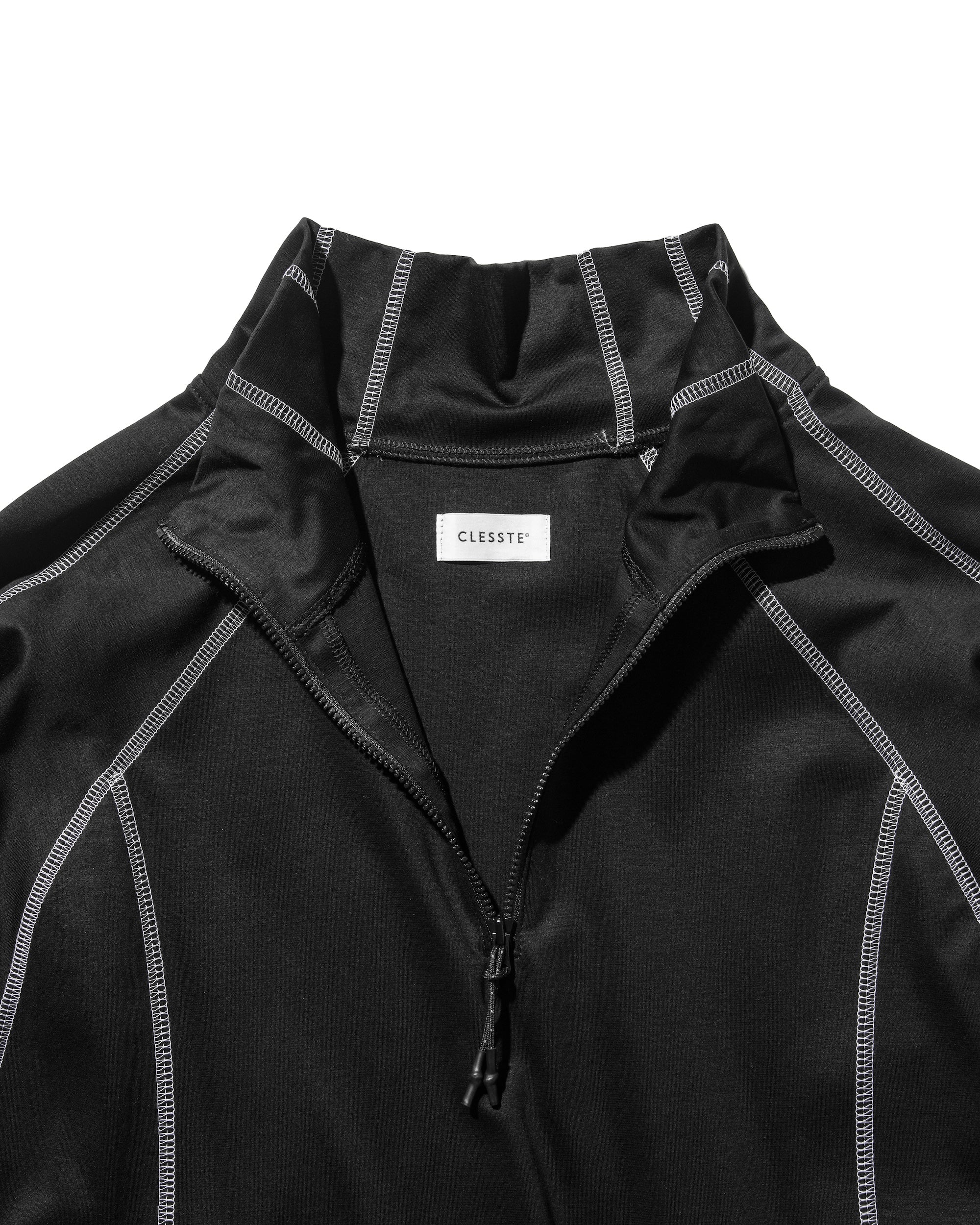 FUTURE HALF ZIP L/S T-SHIRT WITH DRAWSTRINGS