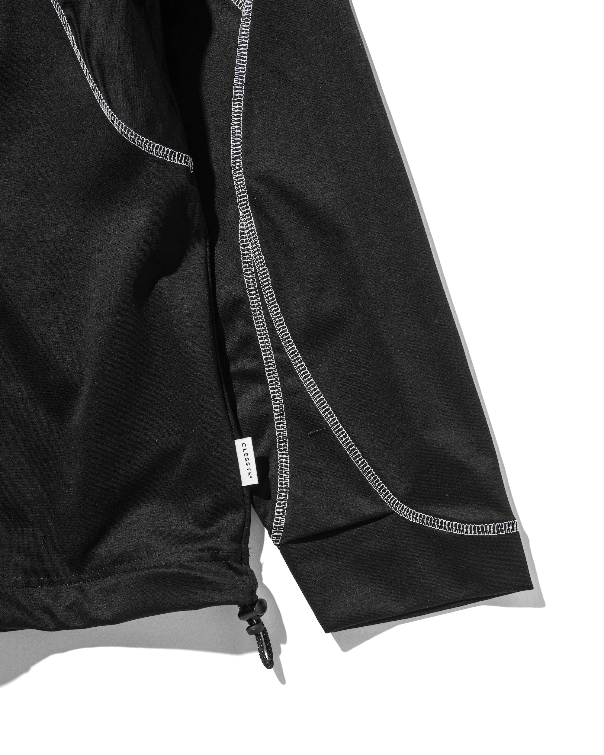 FUTURE HALF ZIP L/S T-SHIRT WITH DRAWSTRINGS