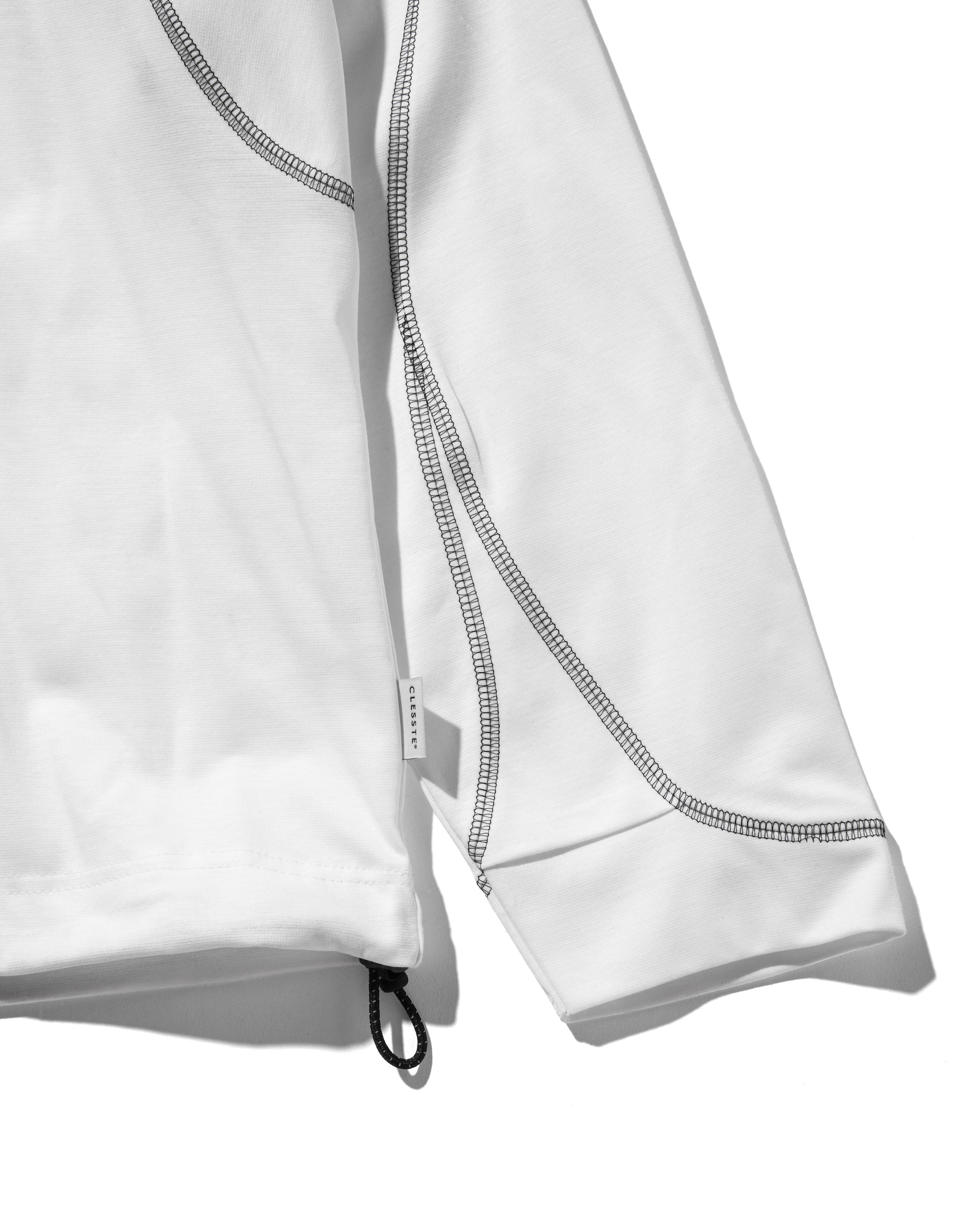 FUTURE HALF ZIP L/S T-SHIRT WITH DRAWSTRINGS