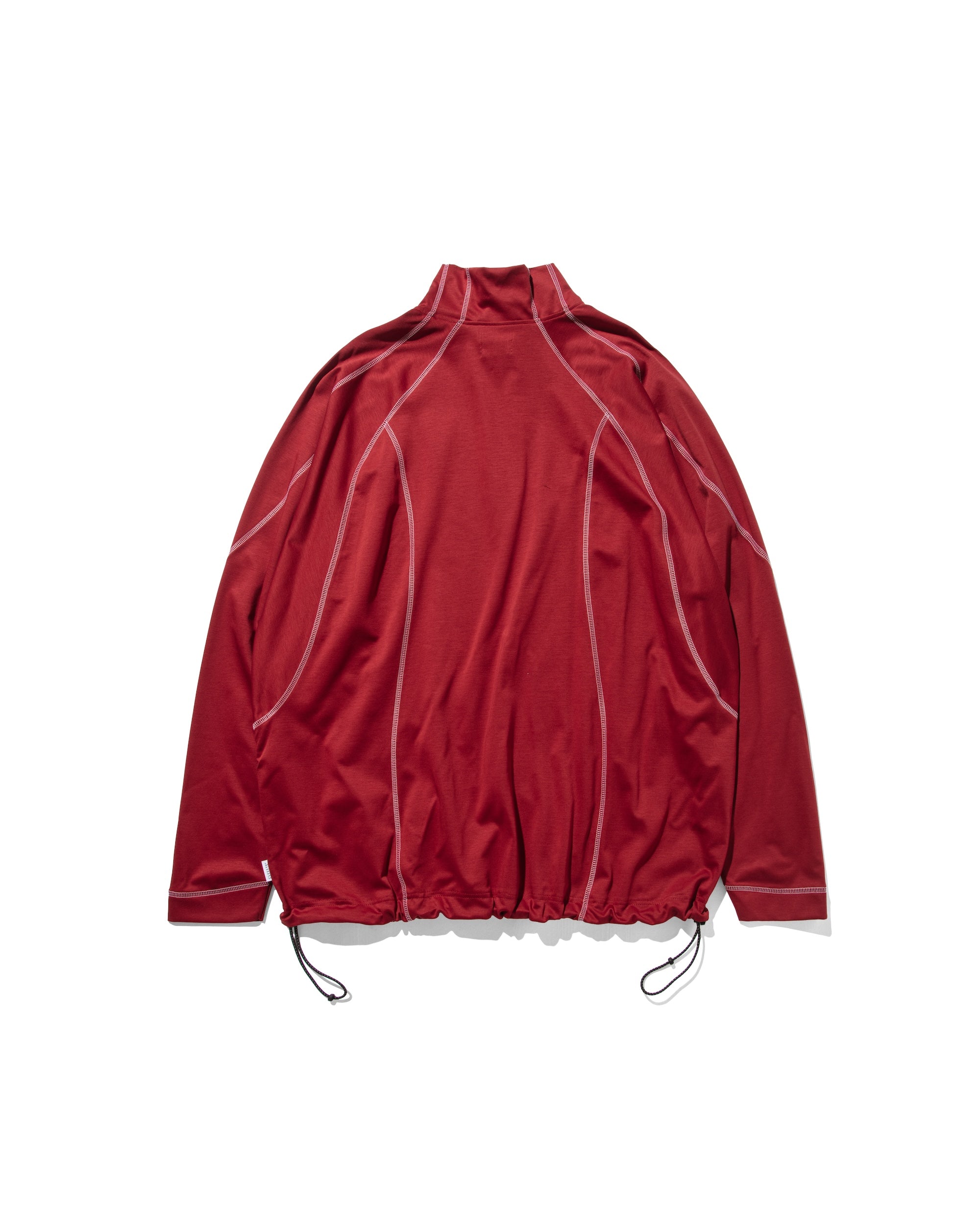 FUTURE HALF ZIP L/S T-SHIRT WITH DRAWSTRINGS