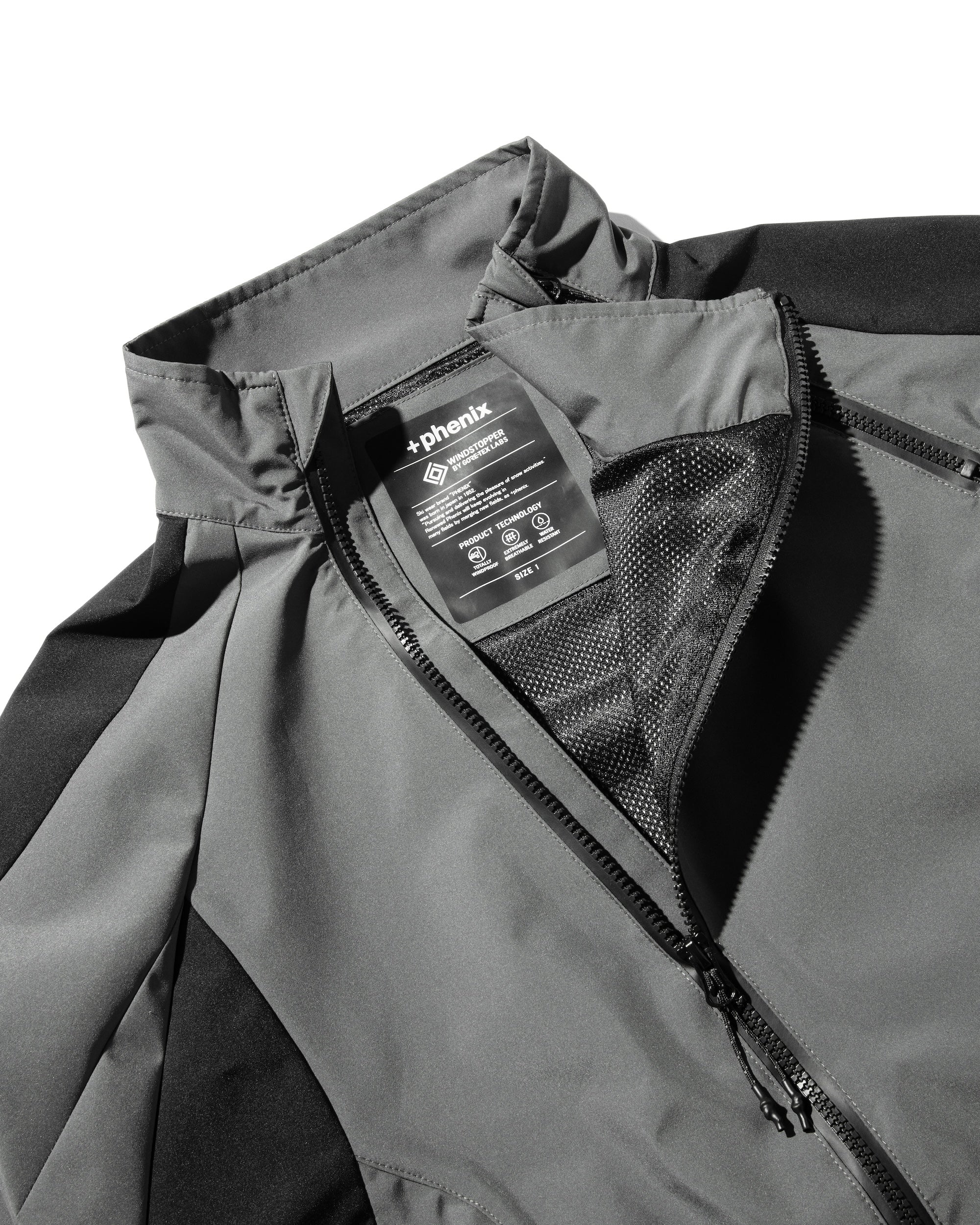 【3.12 WED 20:00- IN STOCK】+phenix WINDSTOPPER® by GORE-TEX LABS CITY SIDEWINDER JACKET (GRAPHAITE GRAY)