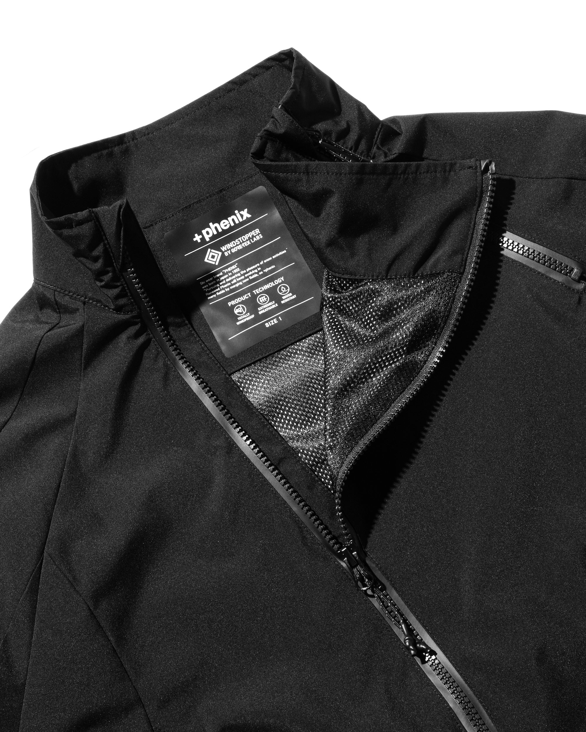 【3.12 WED 20:00- IN STOCK】+phenix WINDSTOPPER® by GORE-TEX LABS CITY SIDEWINDER JACKET (BLACK)