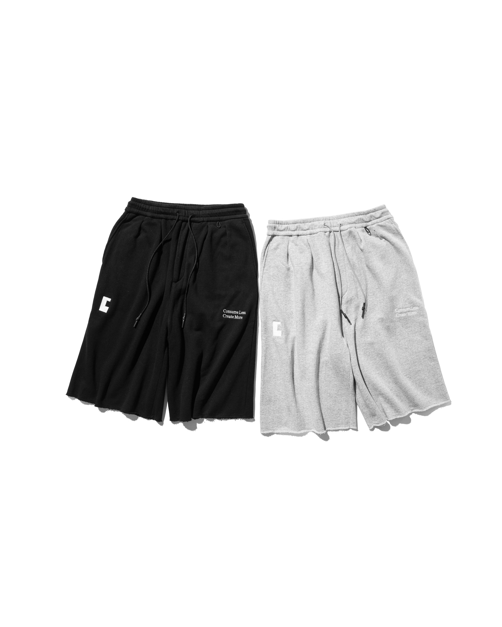 “C” LOOP WHEEL WIDE HALF SWEATPANTS