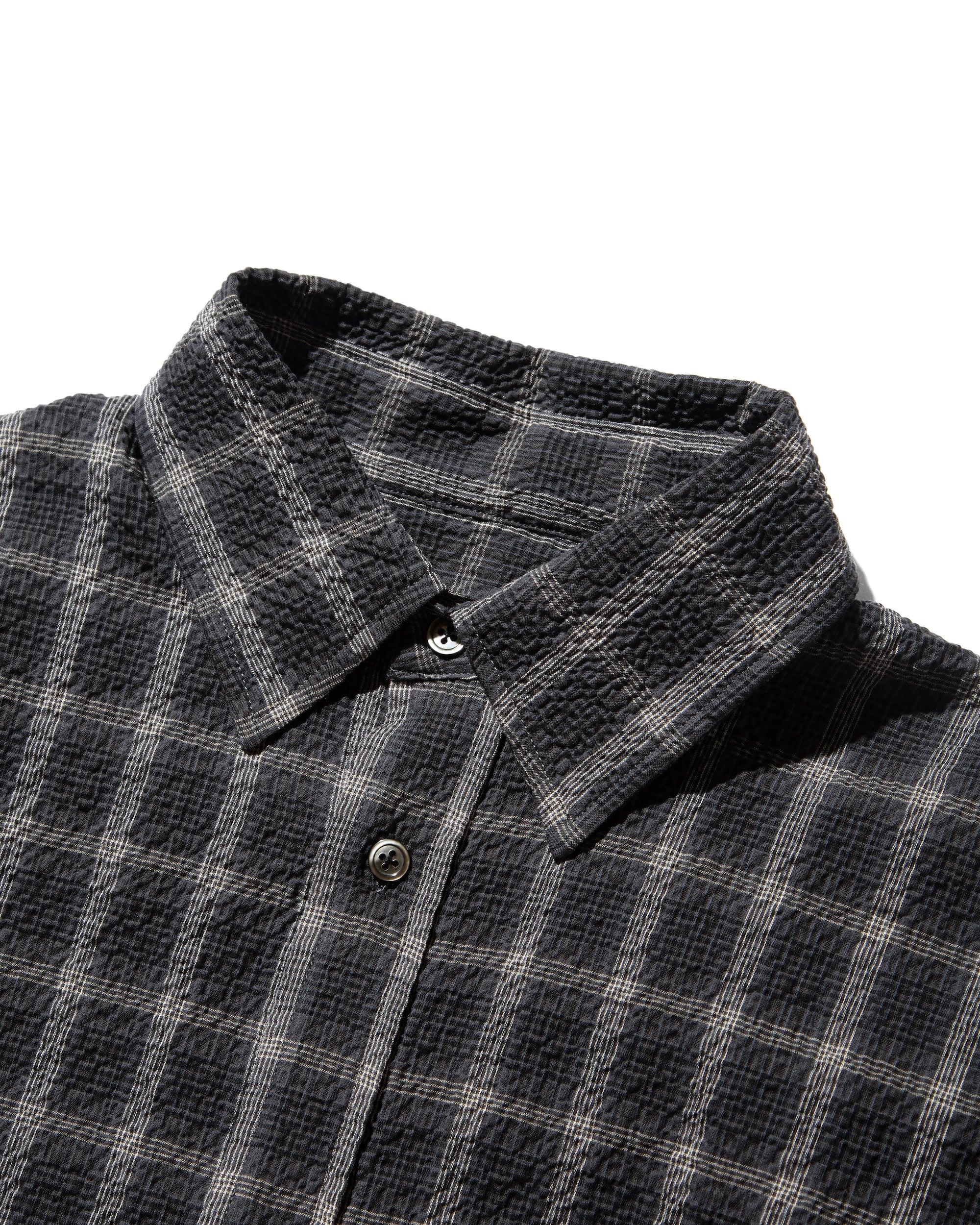 【6.25 WED 20:00- IN STOCK】PLAID SUCKER CLASSIC CITY S/S SHIRT (BLACK)