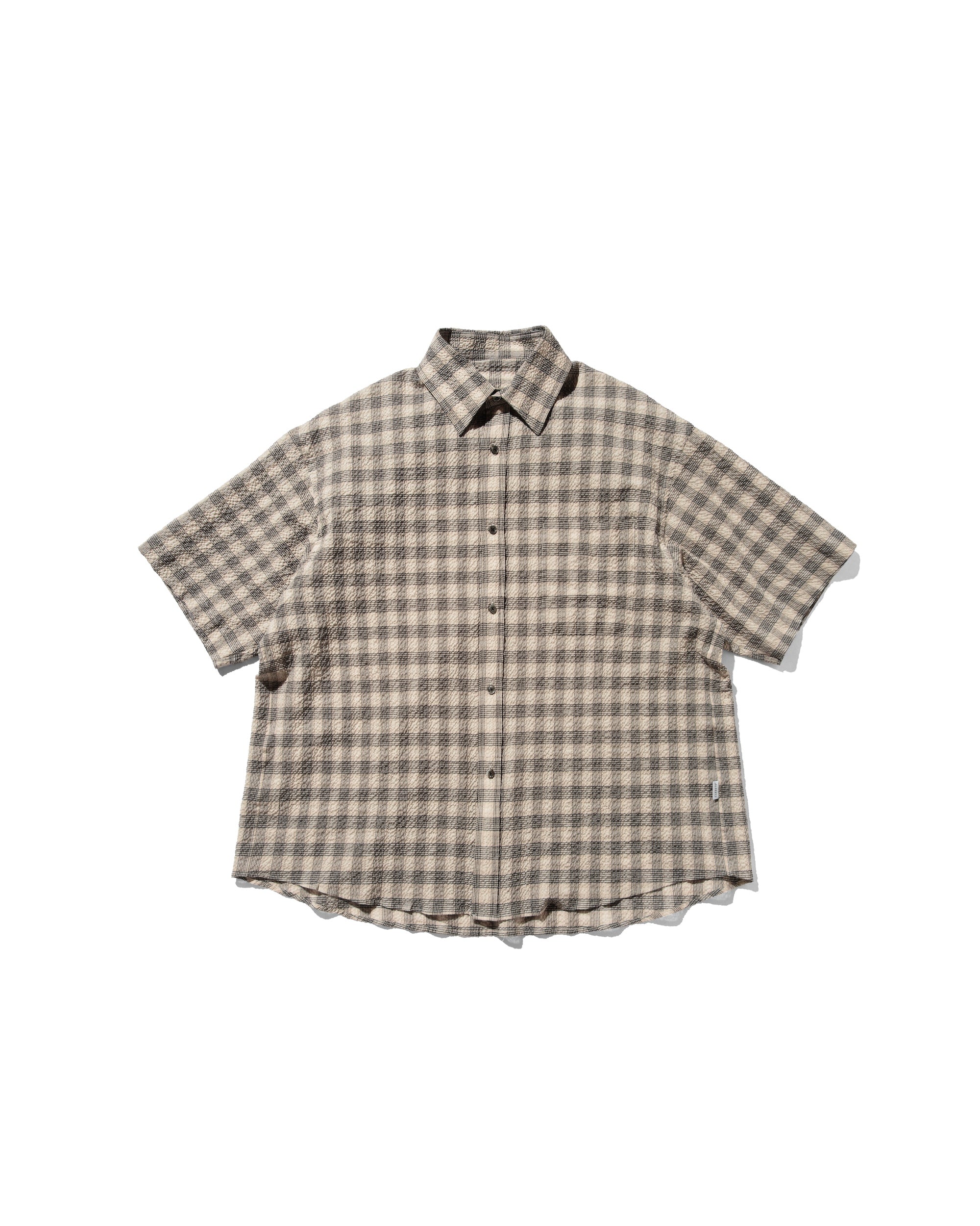 【6.25 WED 20:00- IN STOCK】PLAID SUCKER CLASSIC CITY S/S SHIRT (BEIGE)