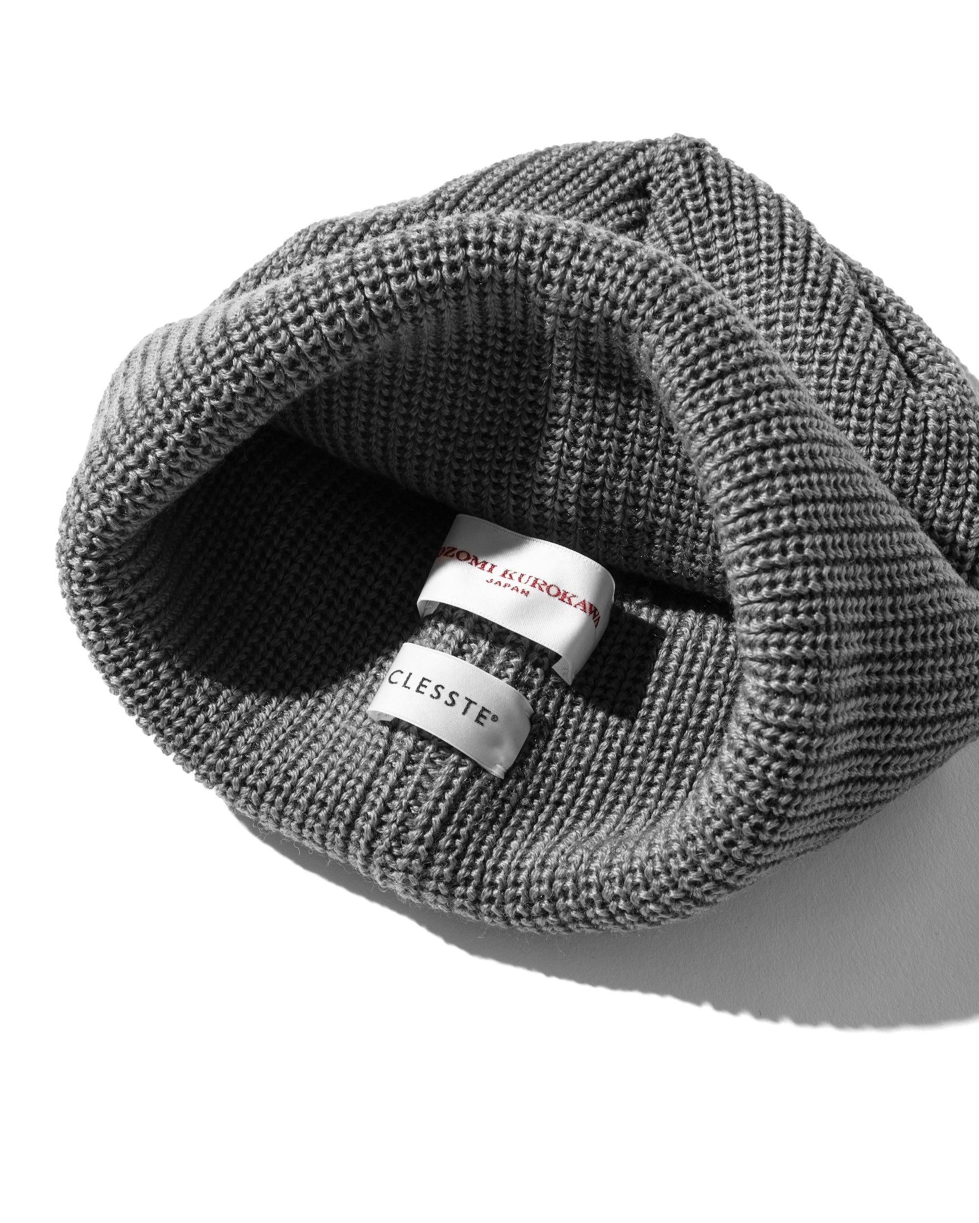 【12.21 SAT 20:00- IN STOCK】“C” KNIT CAP 002 (GRAY)