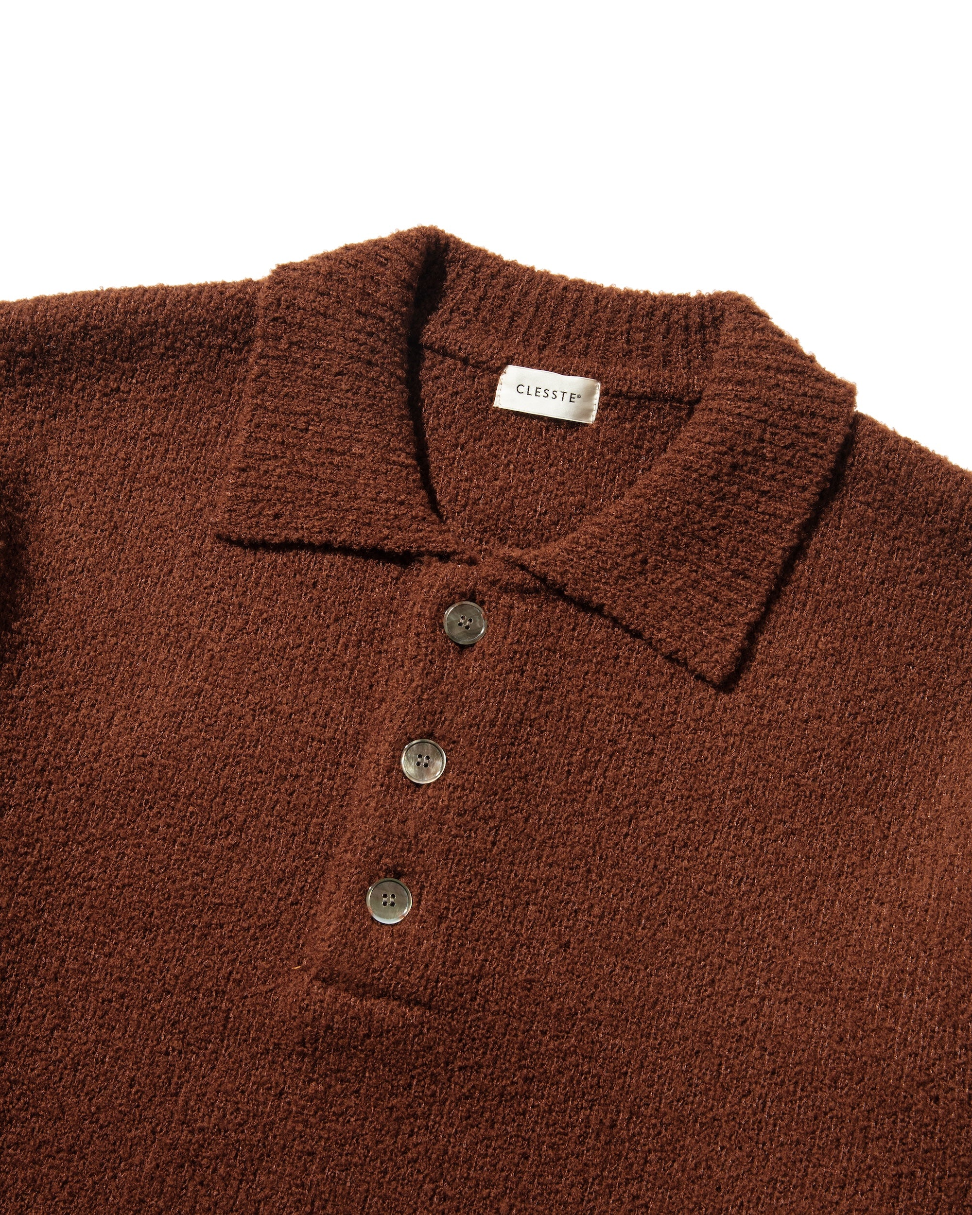 SLUB PILE KNIT POLO 