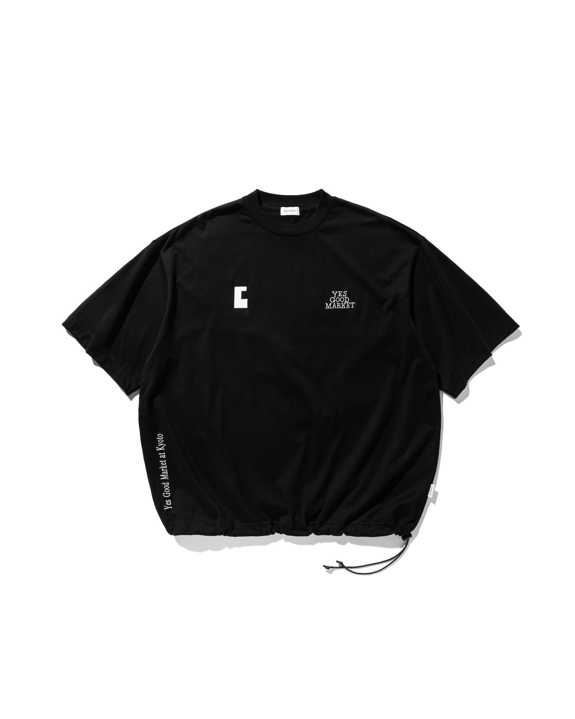 【9.8 SUN 20:00- IN STOCK】“C” MASSIVE S/S T-SHIRT WITH DRAWSTRINGS FOR YES GOOD MARKET