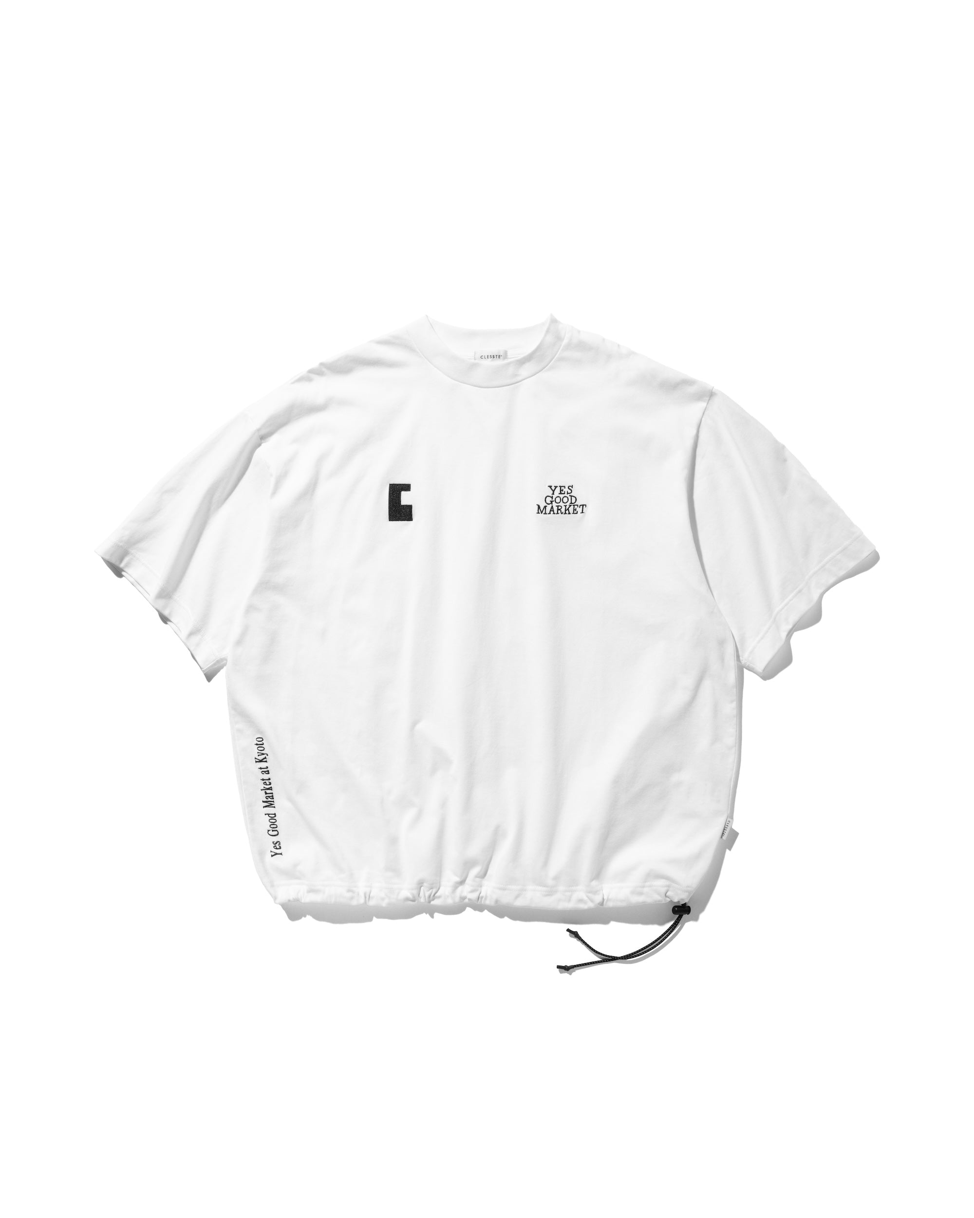 【9.8 SUN 20:00- IN STOCK】“C” MASSIVE S/S T-SHIRT WITH DRAWSTRINGS FOR YES GOOD MARKET