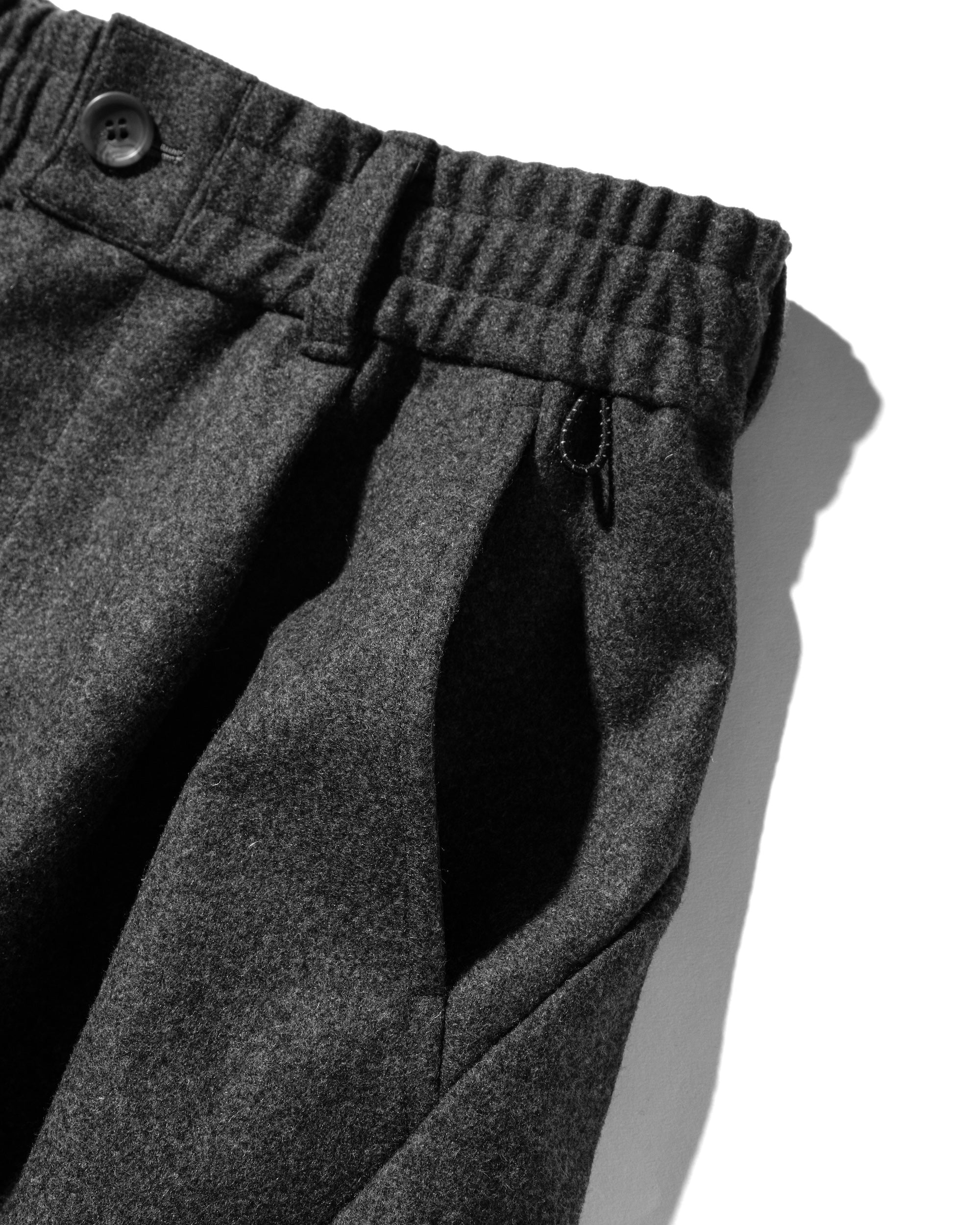 【12.18 WED 20:00- IN STOCK】WOOL MELTON MASSIVE TWISTED PANTS