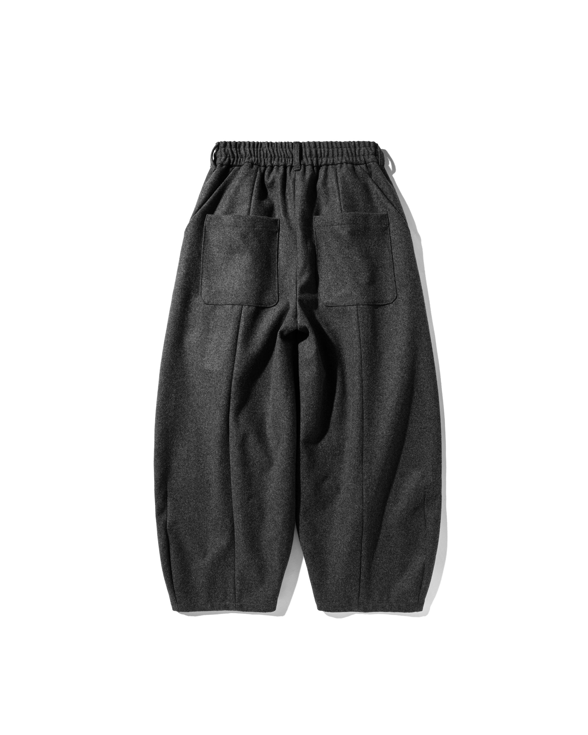 【12.18 WED 20:00- IN STOCK】WOOL MELTON MASSIVE TWISTED PANTS