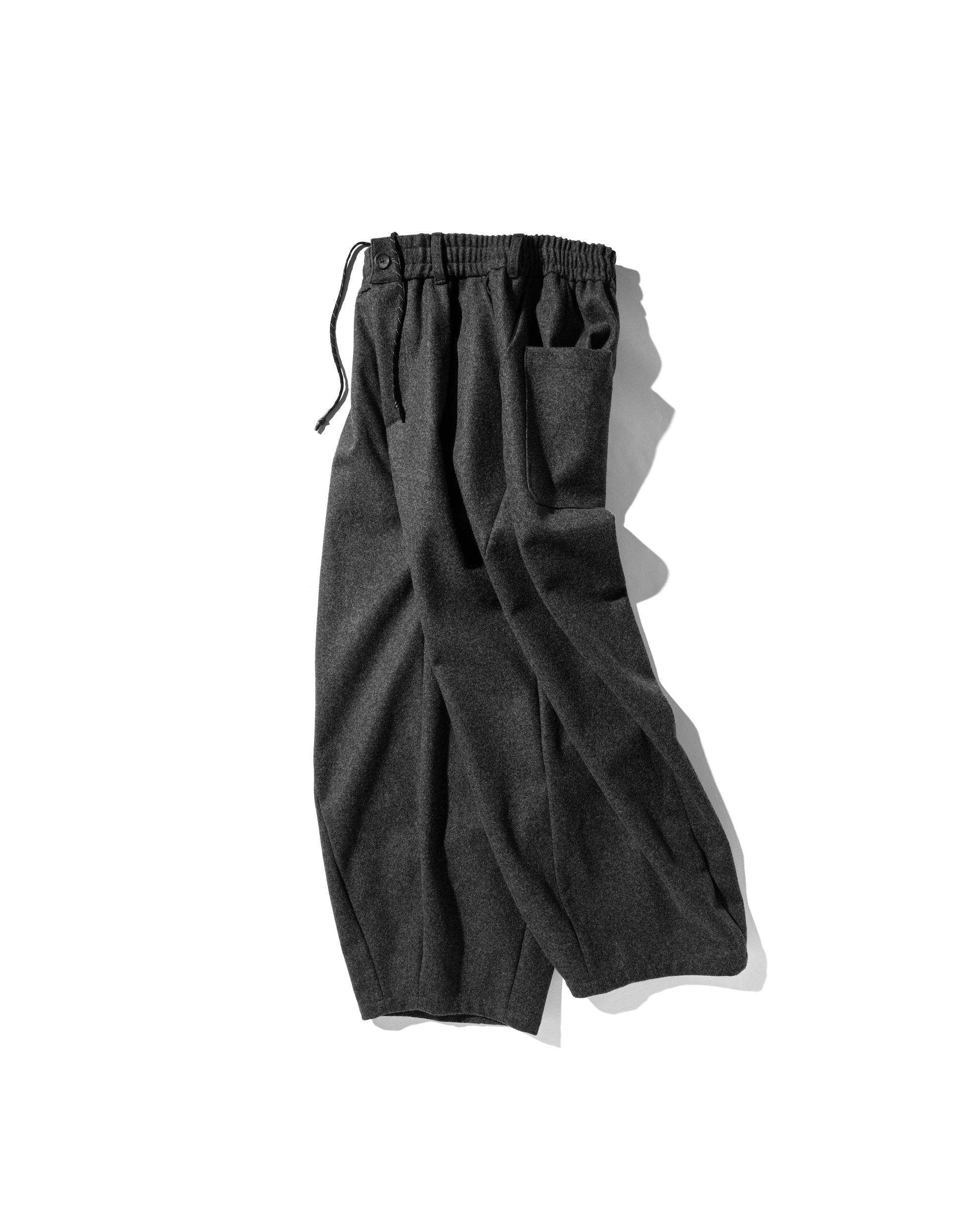 【12.18 WED 20:00- IN STOCK】WOOL MELTON MASSIVE TWISTED PANTS